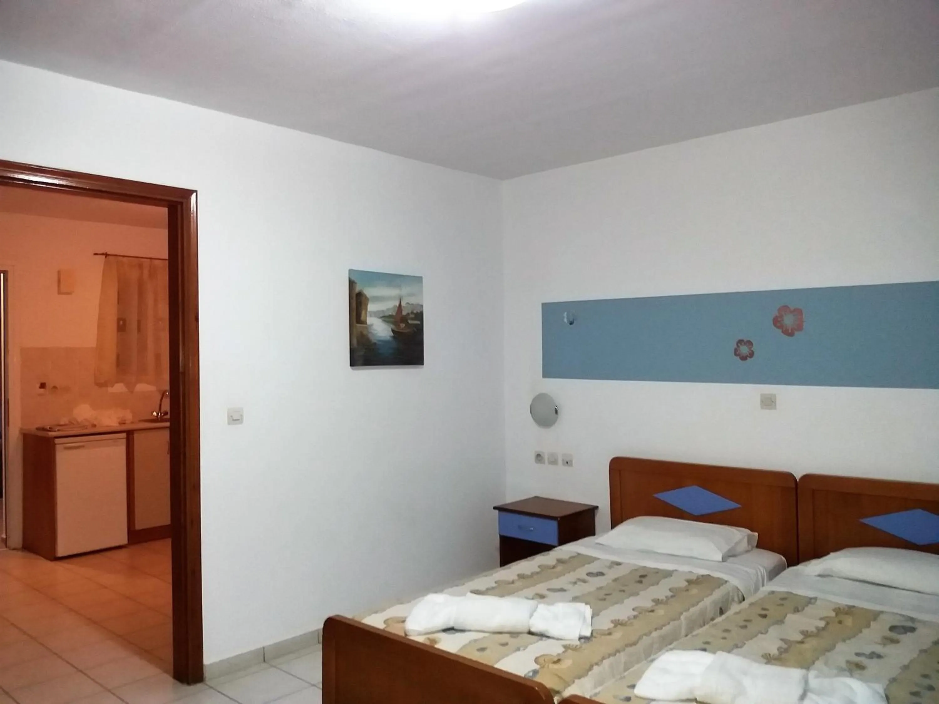 Photo of the whole room, Bed in Christakis