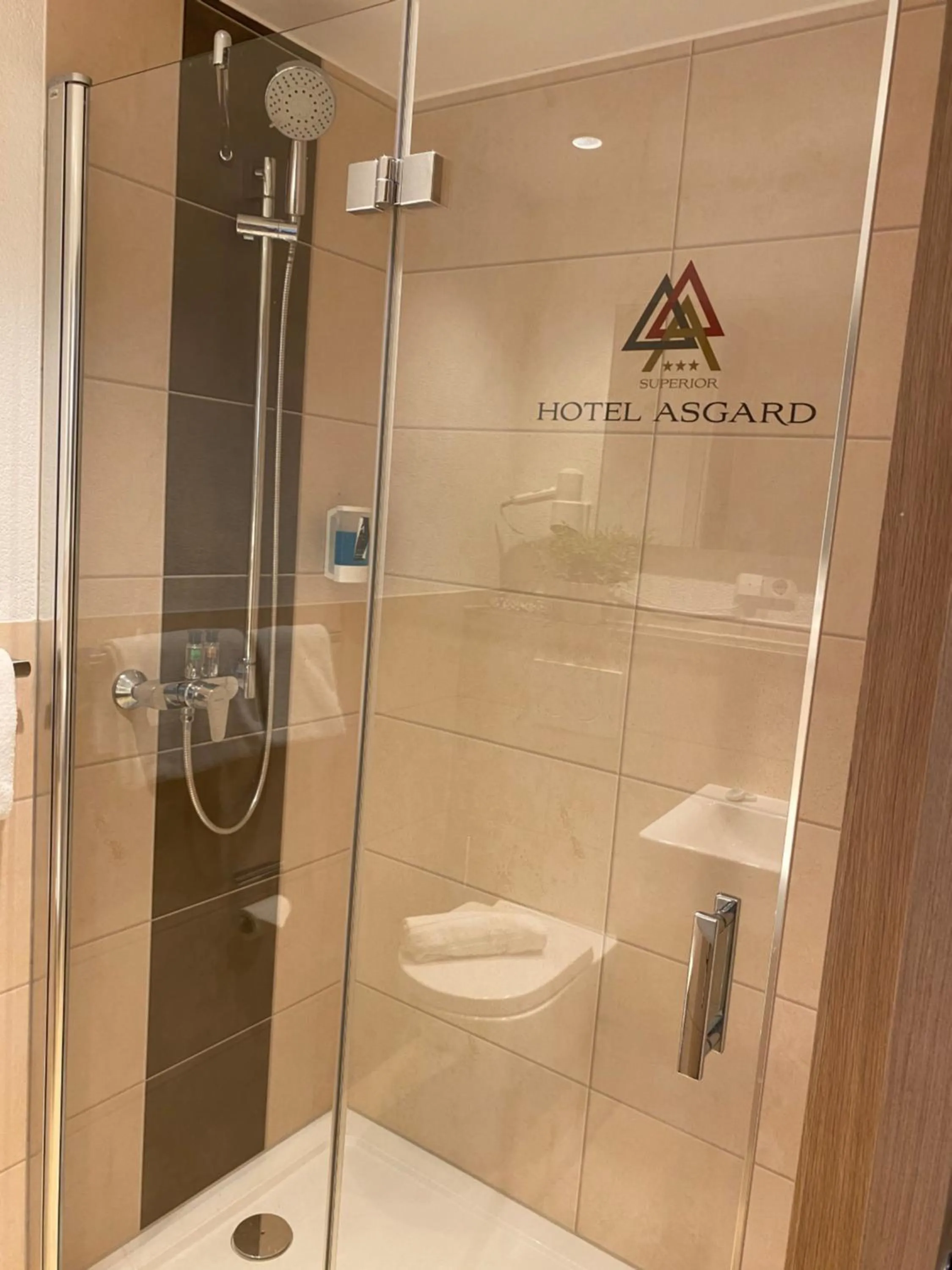 Bathroom in Hotel Asgard