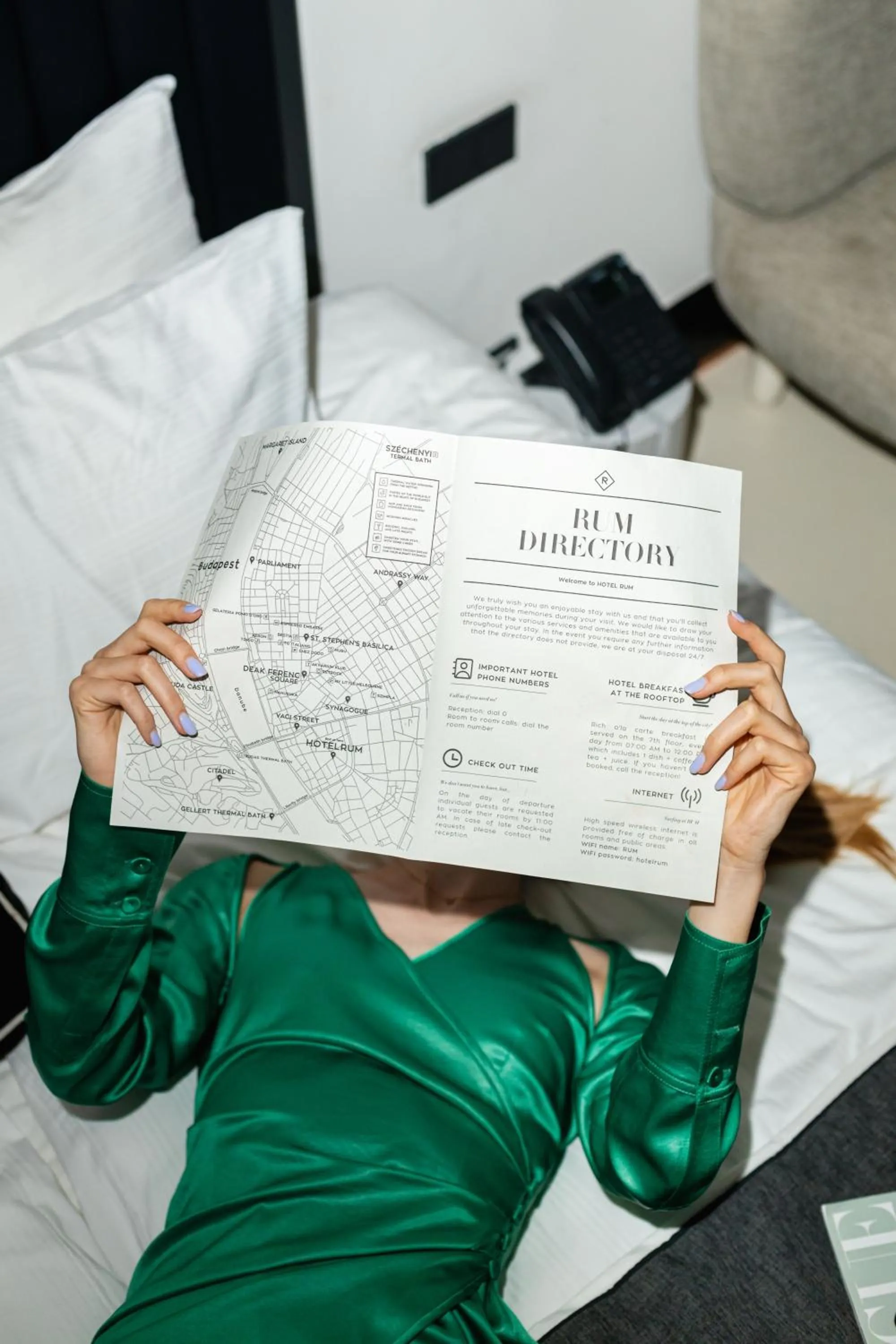 Bedroom, Bed in Hotel Rum Budapest