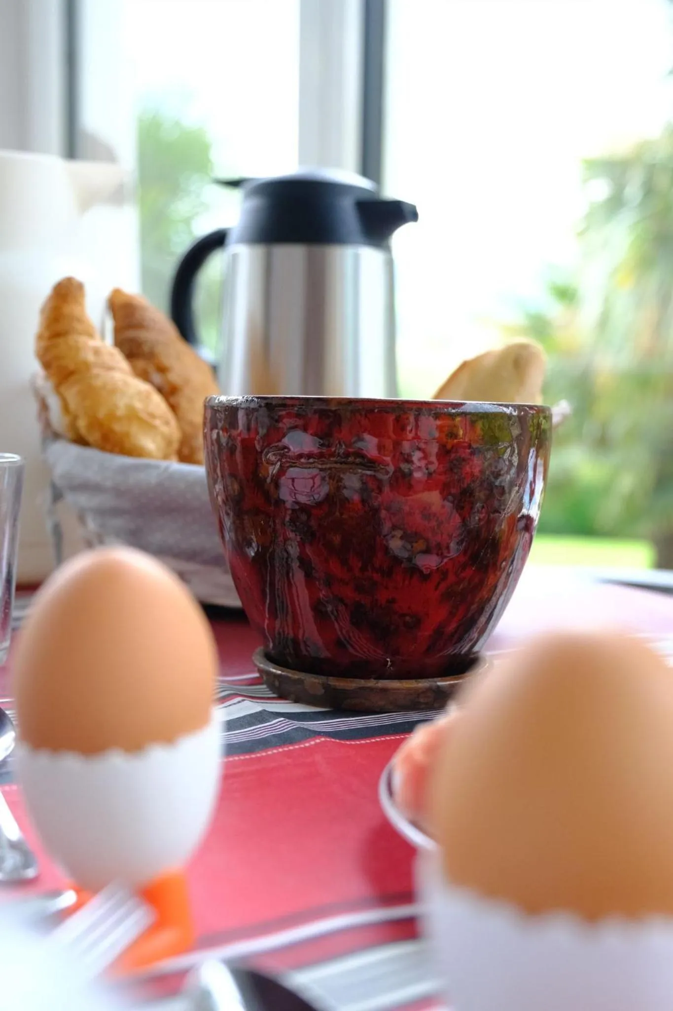 Continental breakfast in Villa Goxoki avec piscine Saint Jean Pied de Port