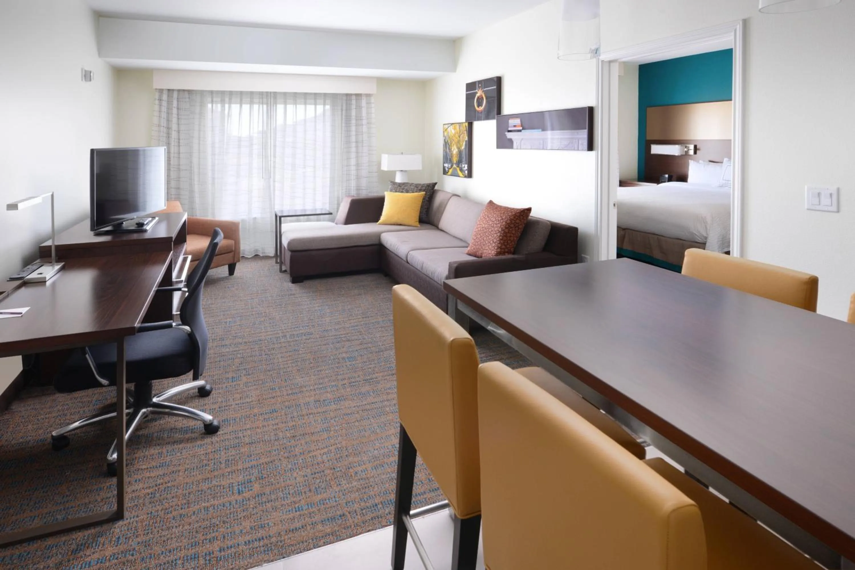 Bedroom, Bed in Residence Inn by Marriott Houston Pasadena