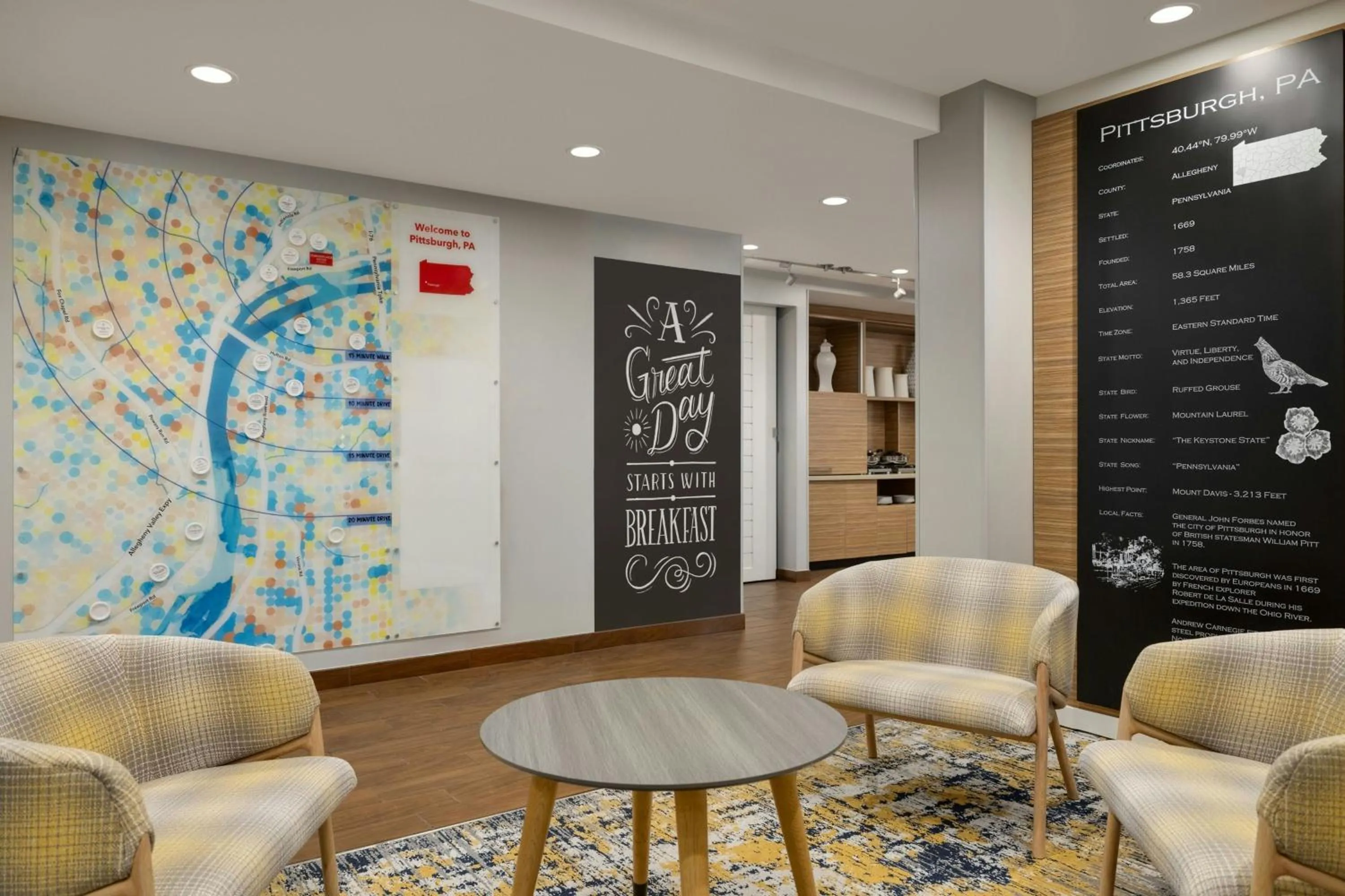 Lobby or reception in TownePlace Suites by Marriott Pittsburgh Harmarville