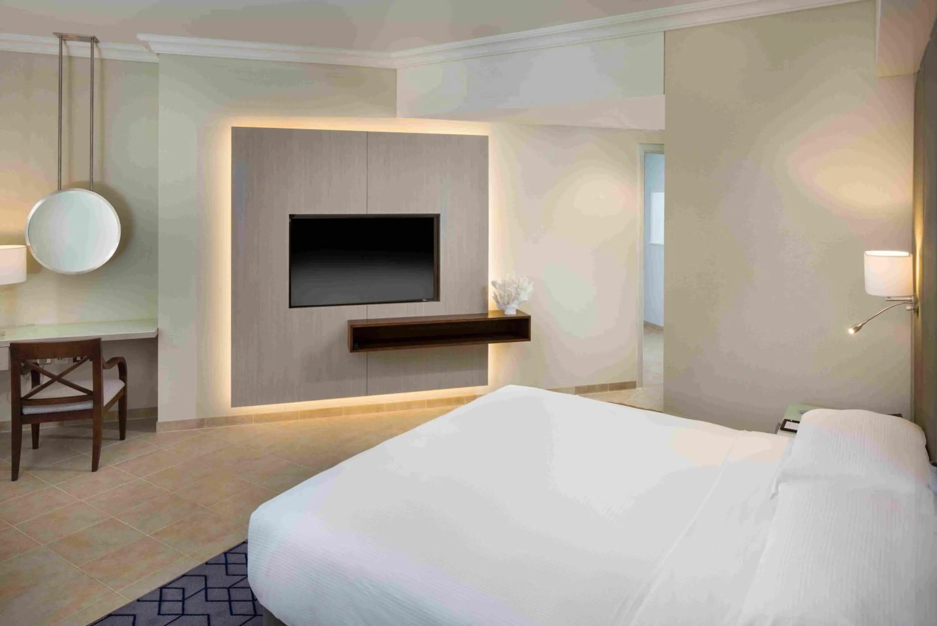 Bedroom, Bed in Beach Rotana – All Suites