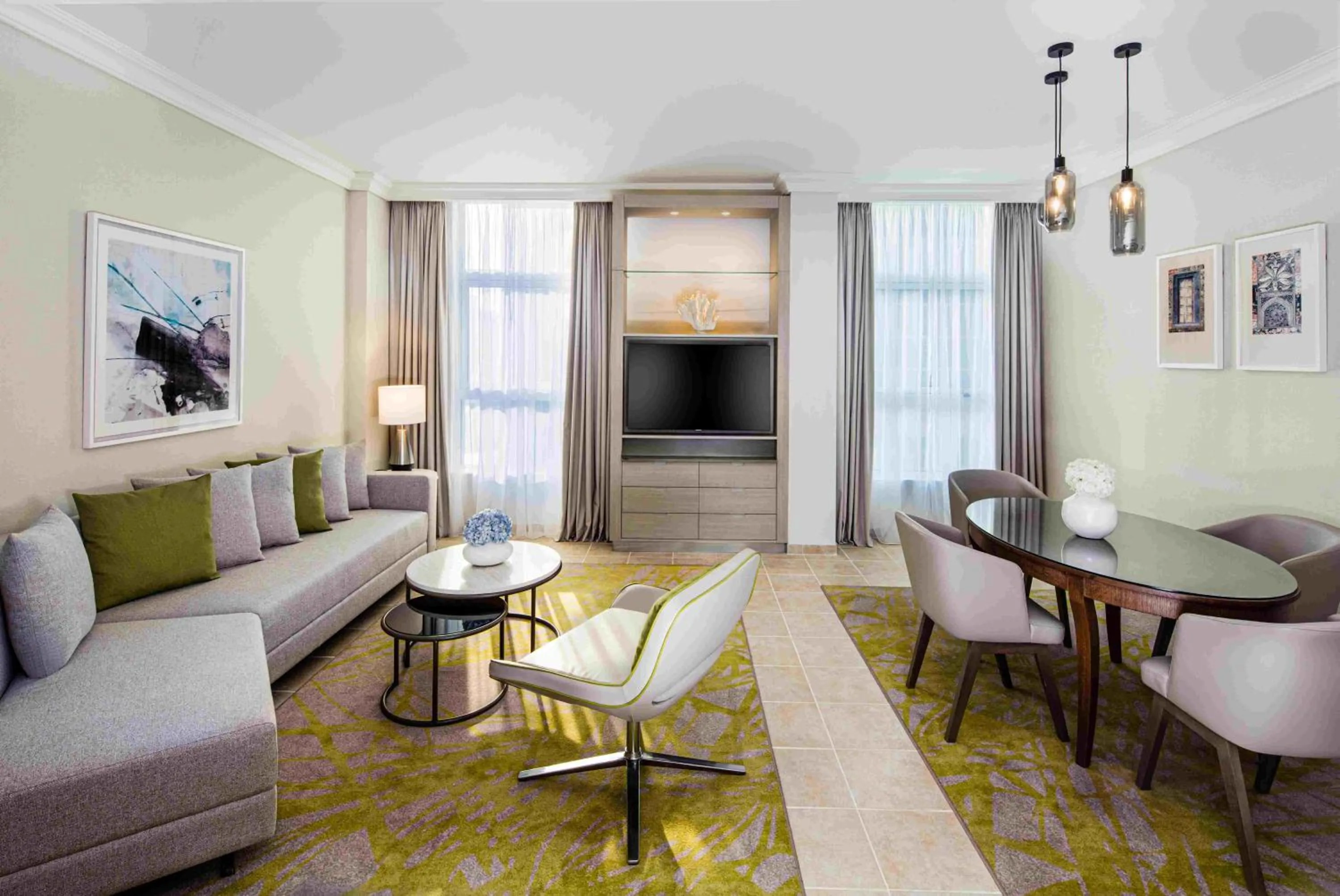 Living room in Beach Rotana – All Suites