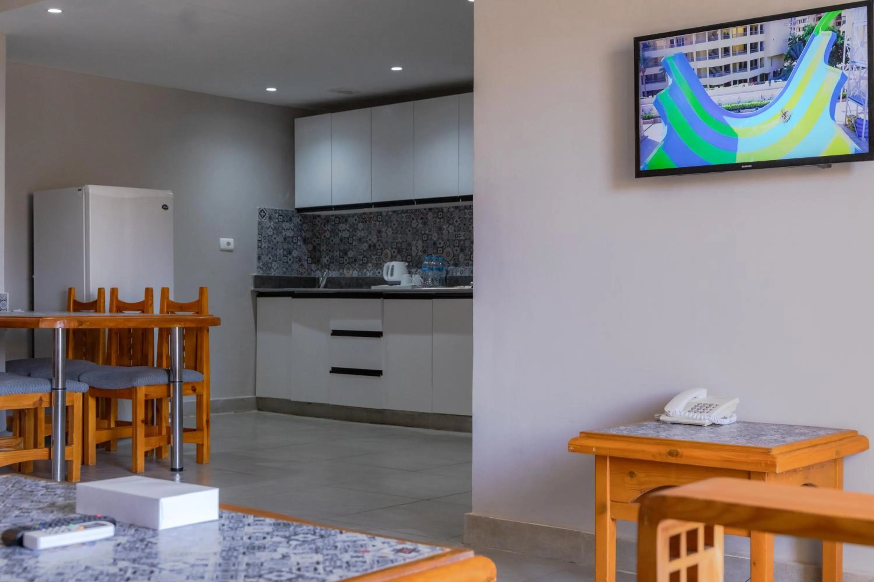 Communal lounge/ TV room in Sunny Days Mirette Family Resort