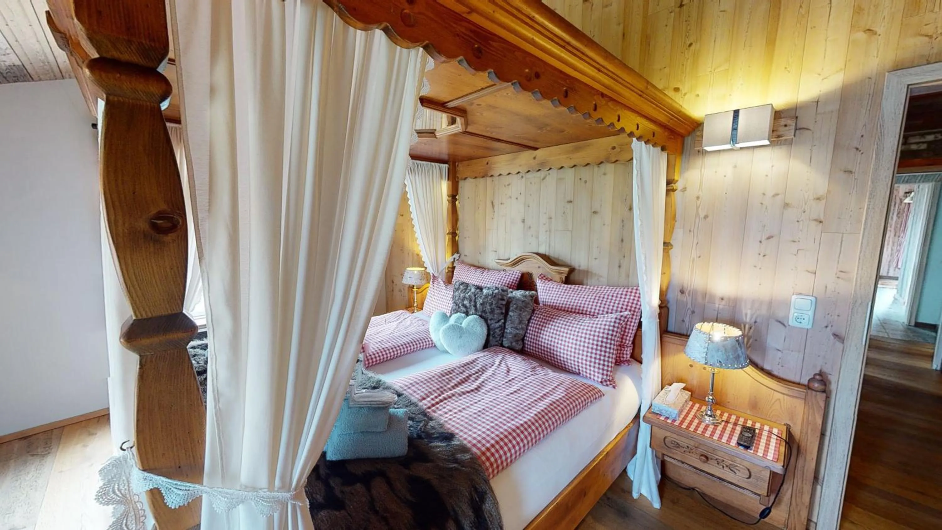 Bedroom, Bed in Herrenhaus Gut Neuruppersdorf