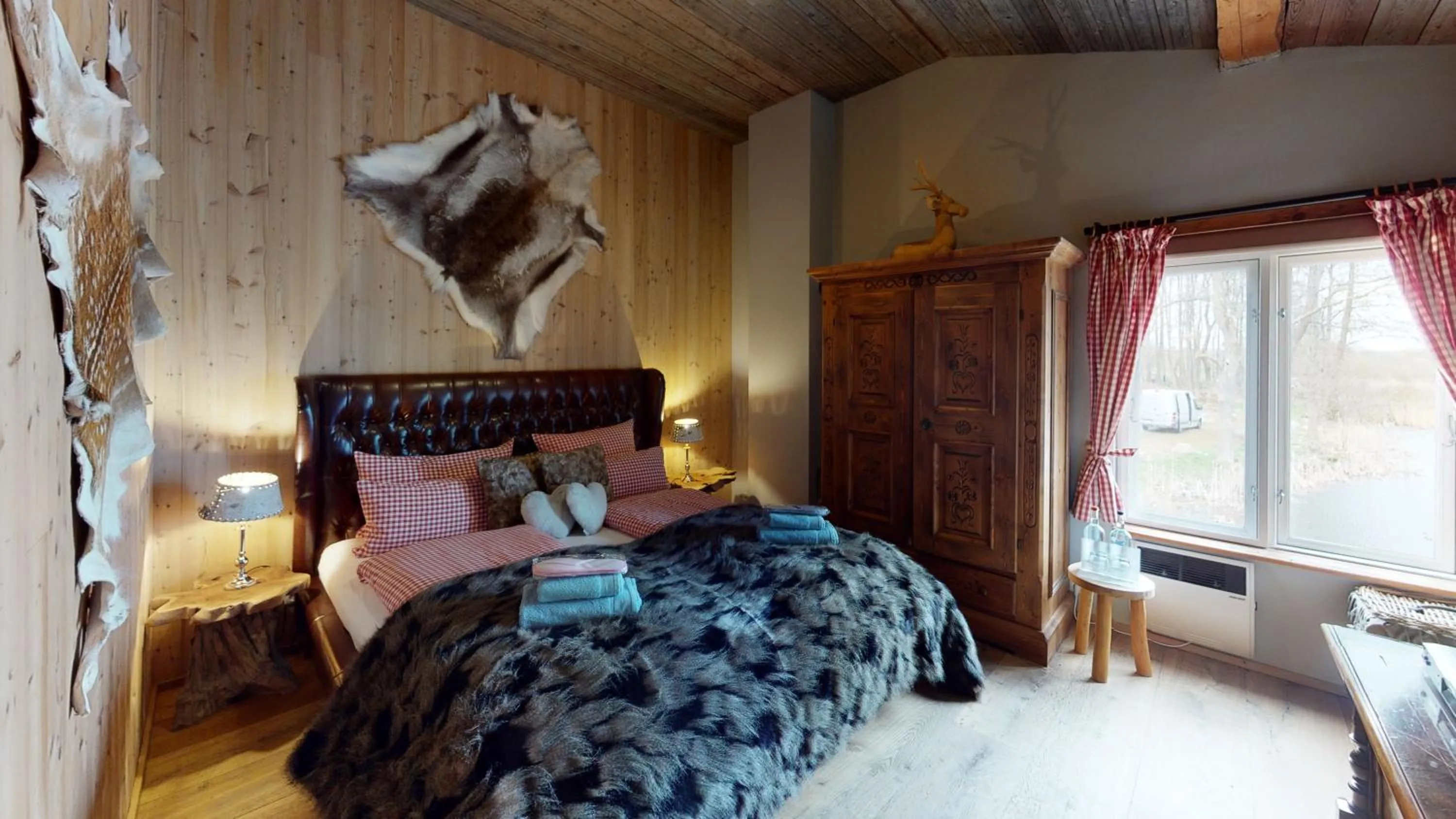 Bedroom, Bed in Herrenhaus Gut Neuruppersdorf