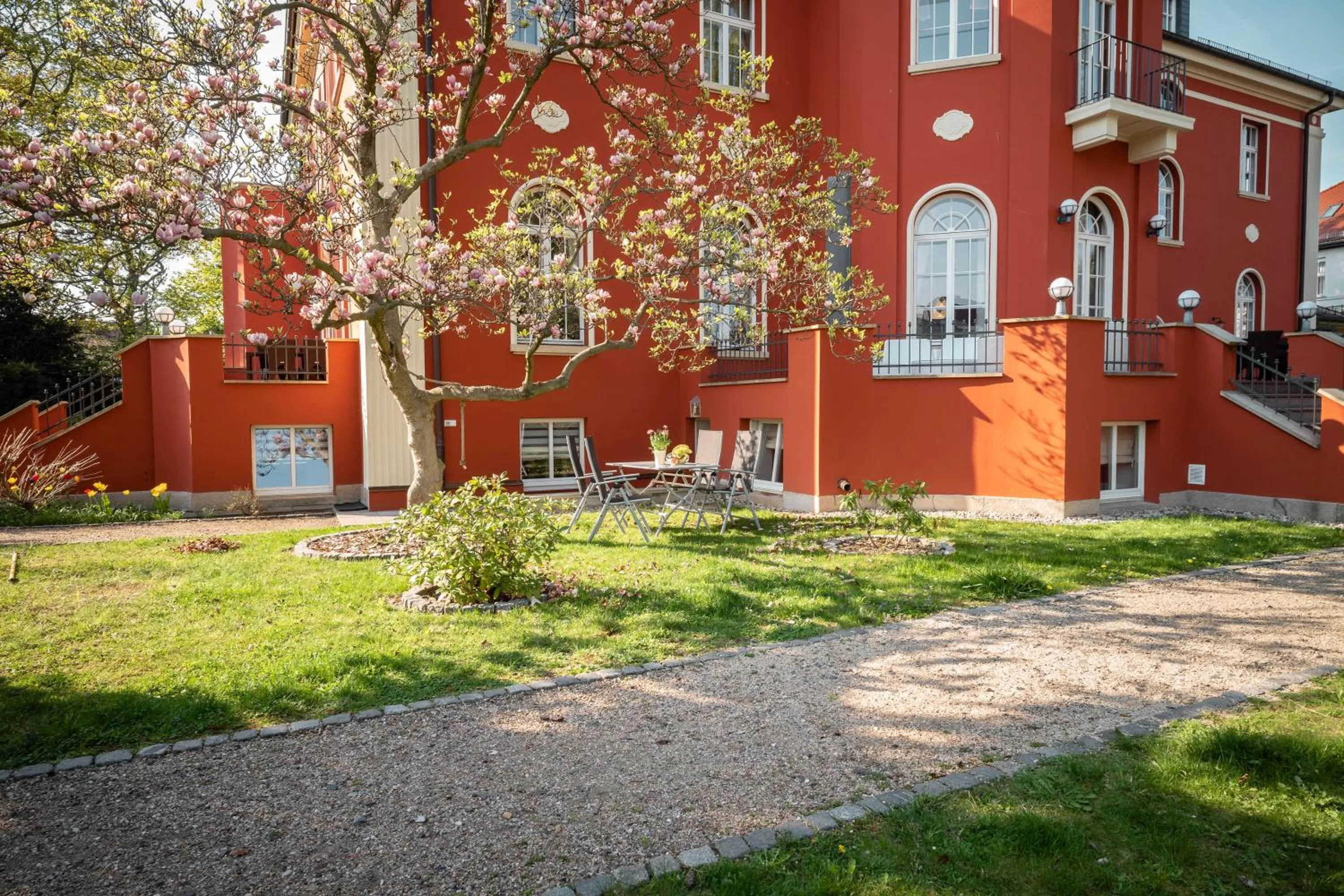 Balcony/Terrace in Villa am Park Apartment