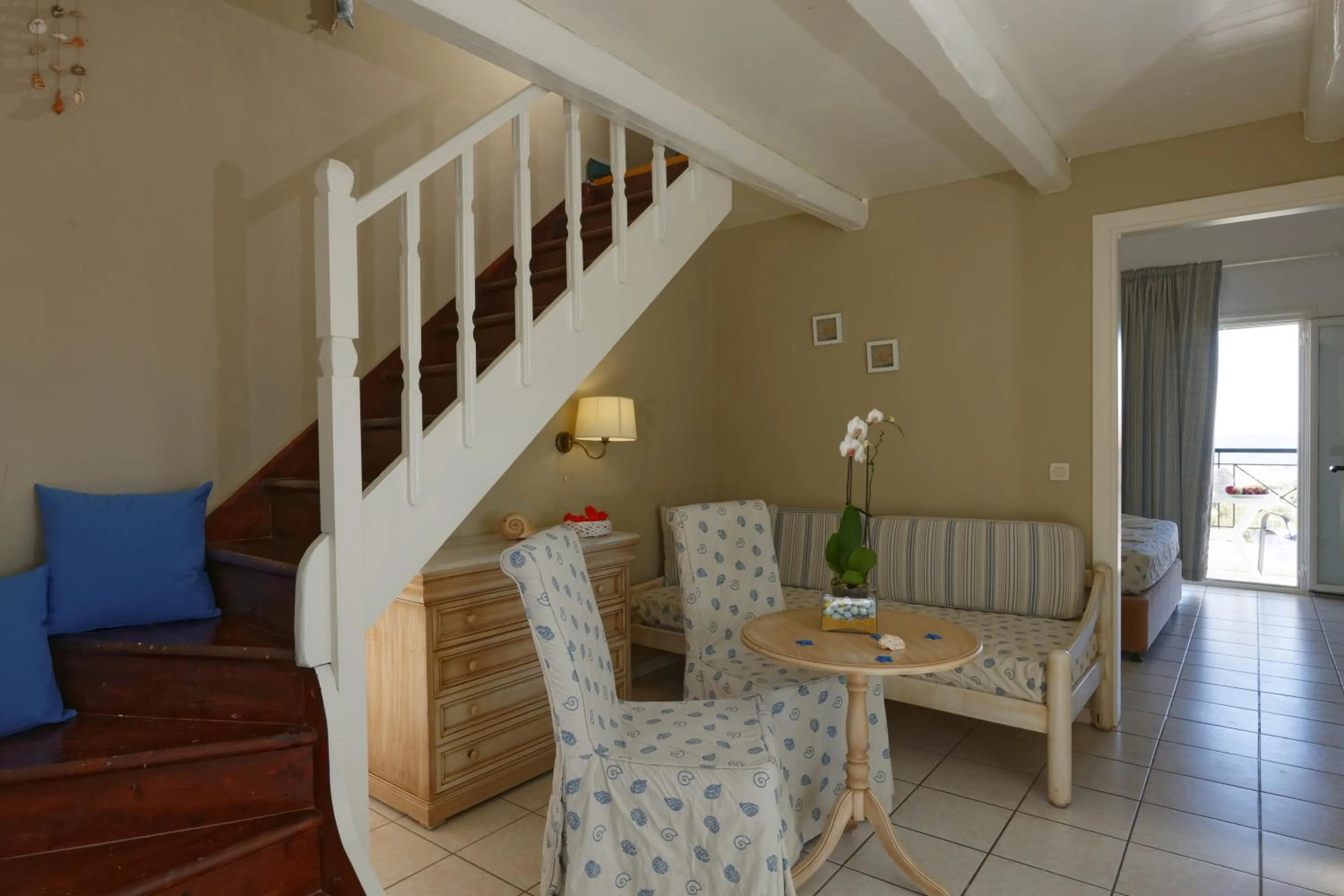 Seating area in Piskopiano Village