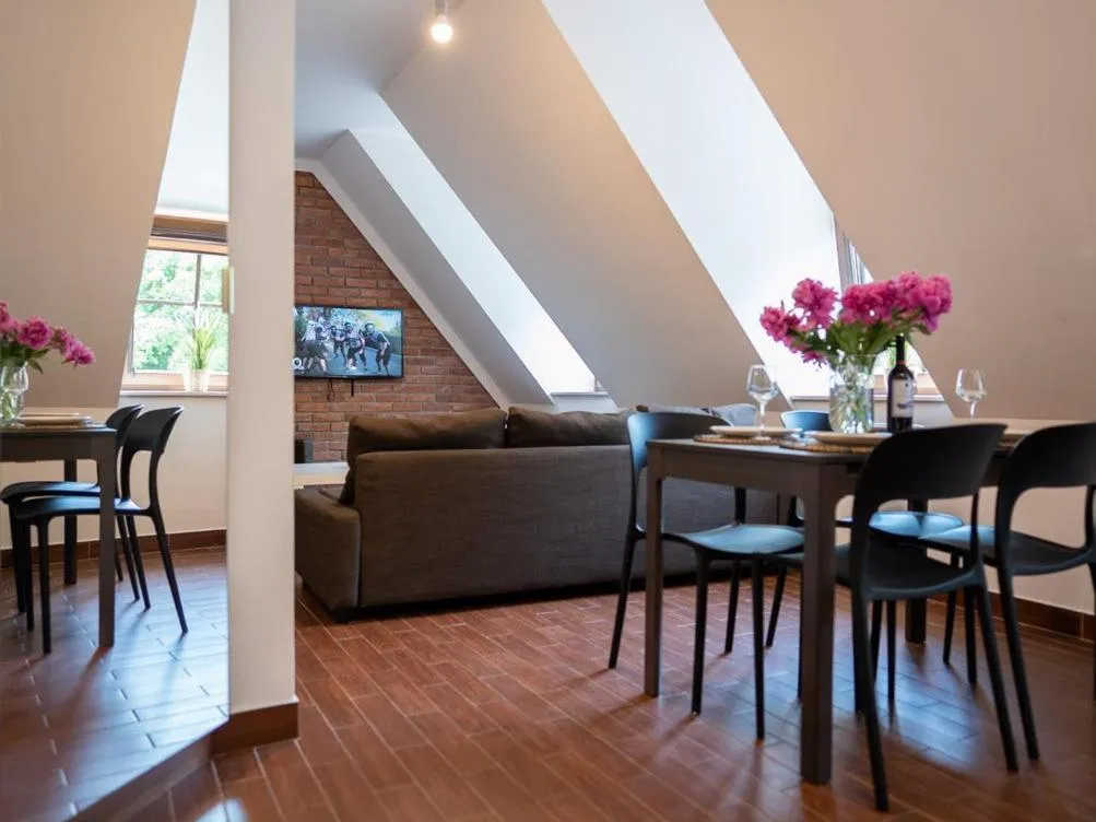 Seating area in Spichlerz Bliźniaczy