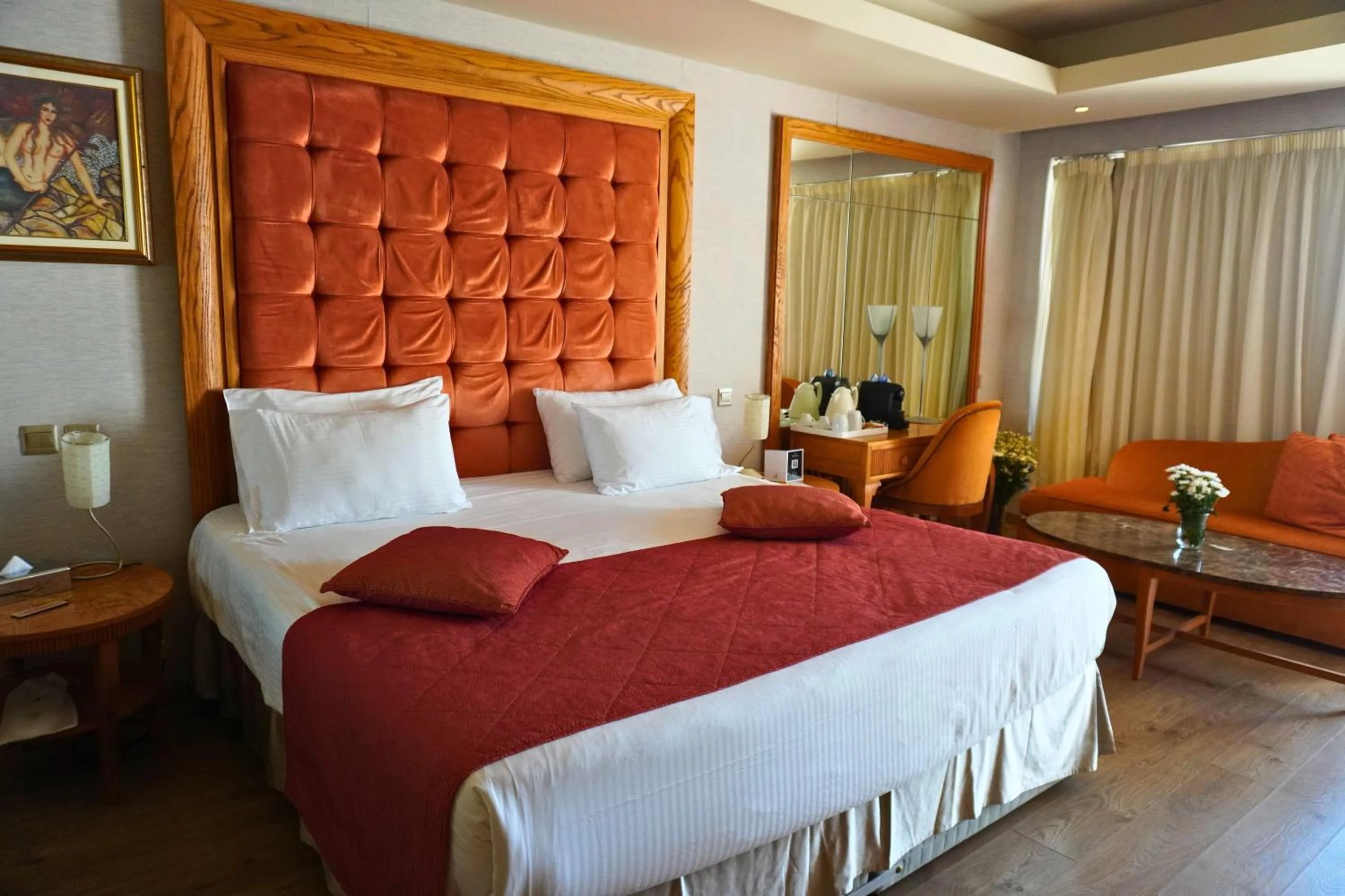 Bed in Adams Beach Hotel & Spa