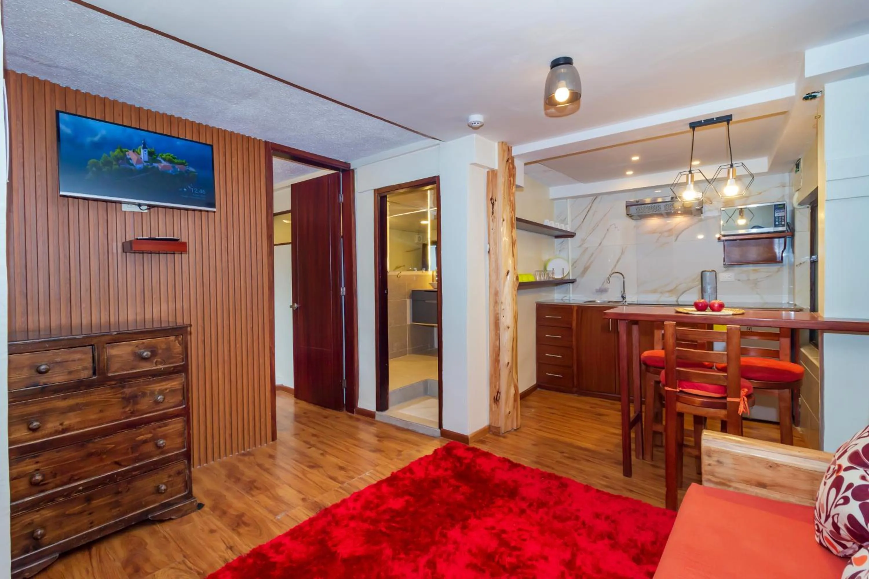 Kitchen or kitchenette in Friends Hotel & Rooftop - Historic Center & Museums