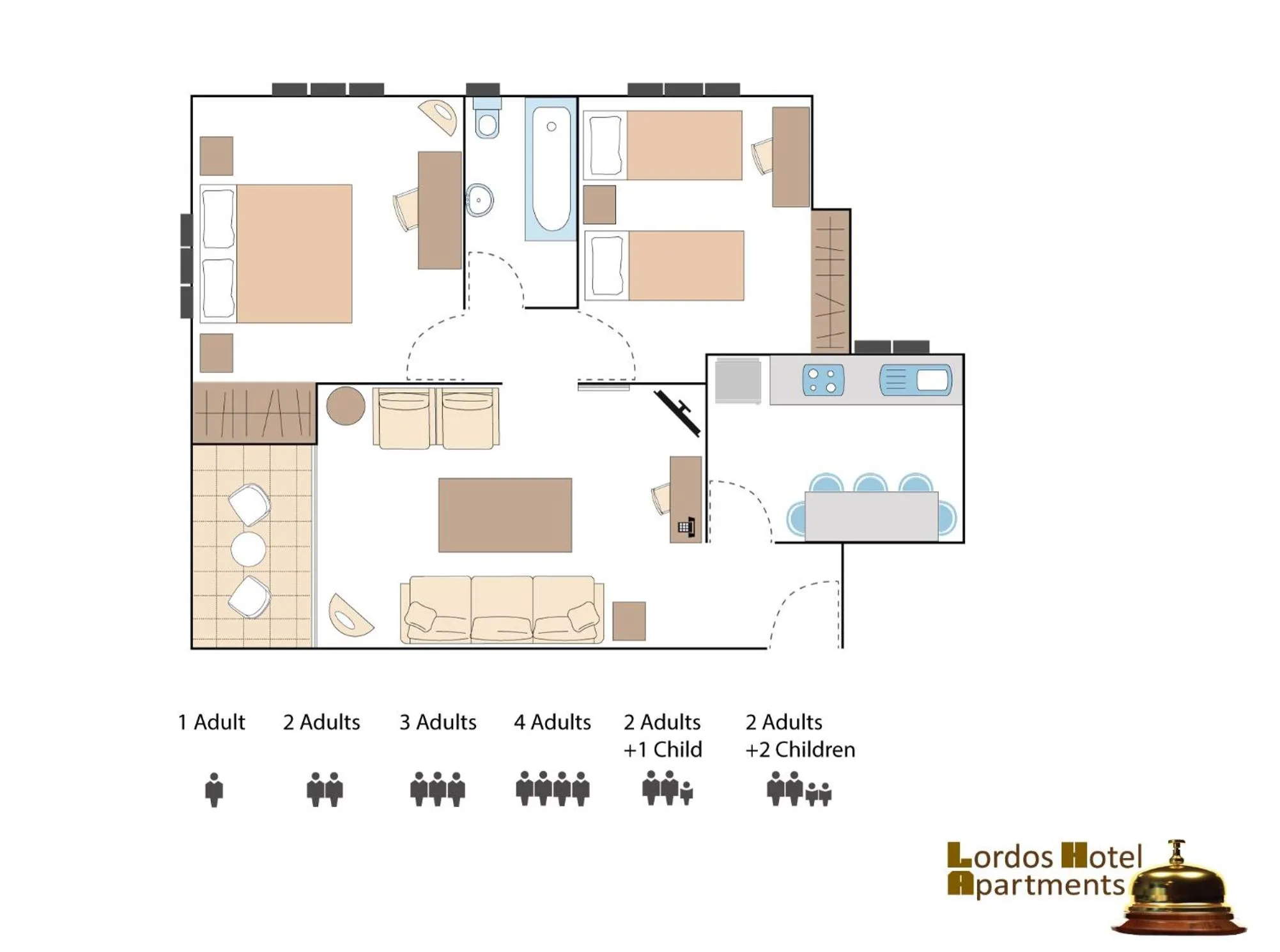 Floor plan in Lordos Hotel Apartments Nicosia
