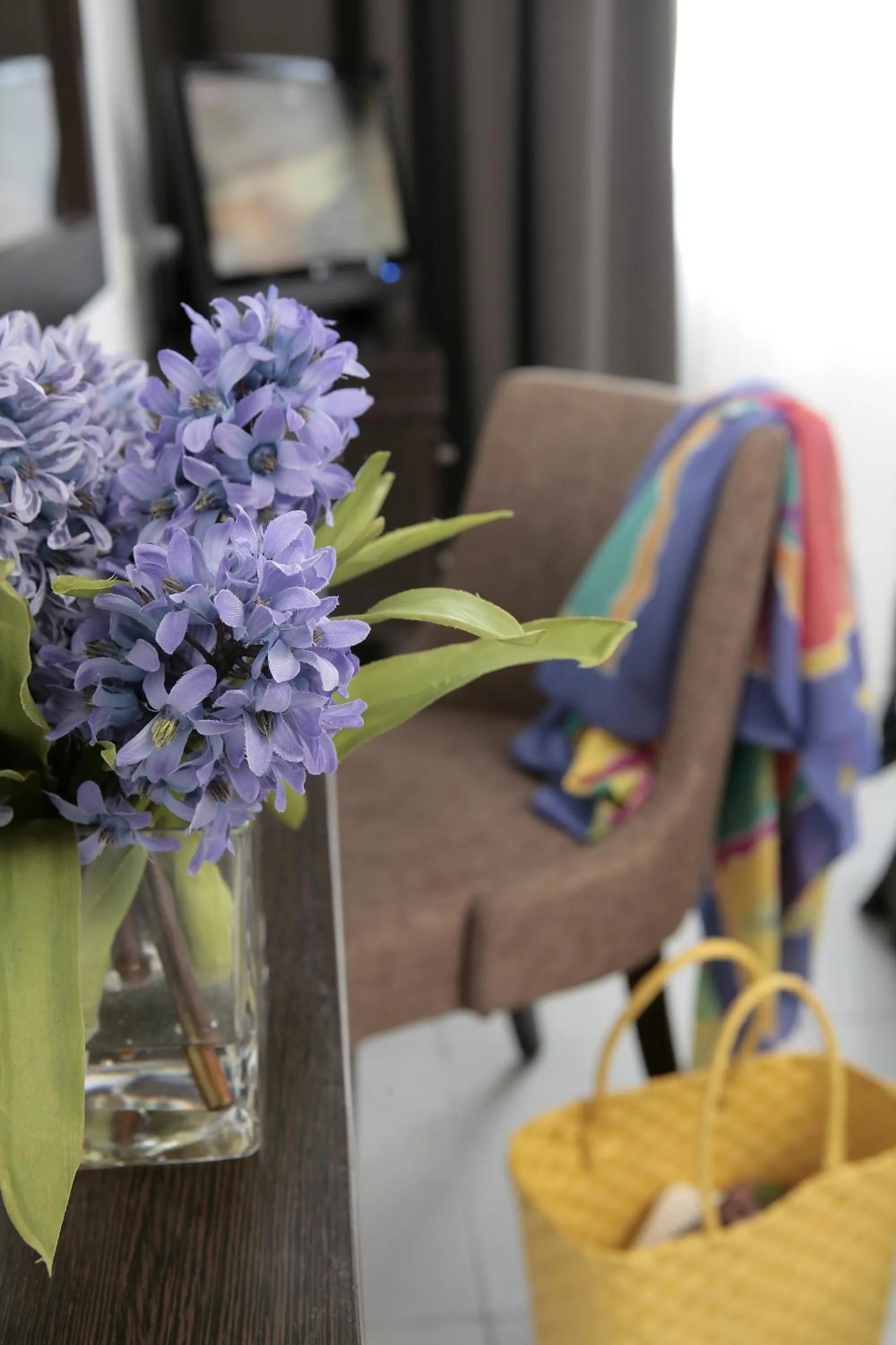 Bed in Anemi Hotel & Suites