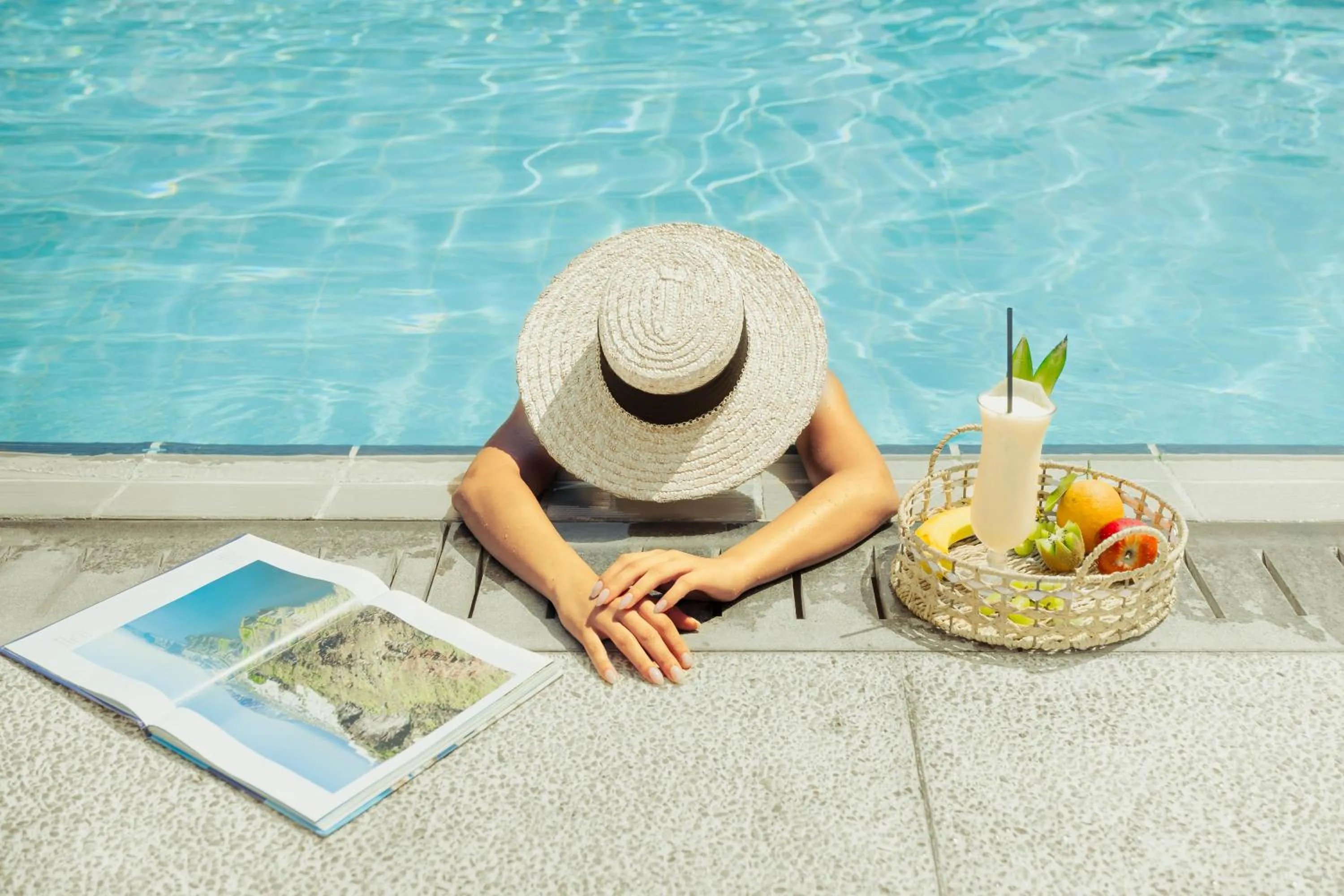 Swimming pool in Anemi Hotel & Suites
