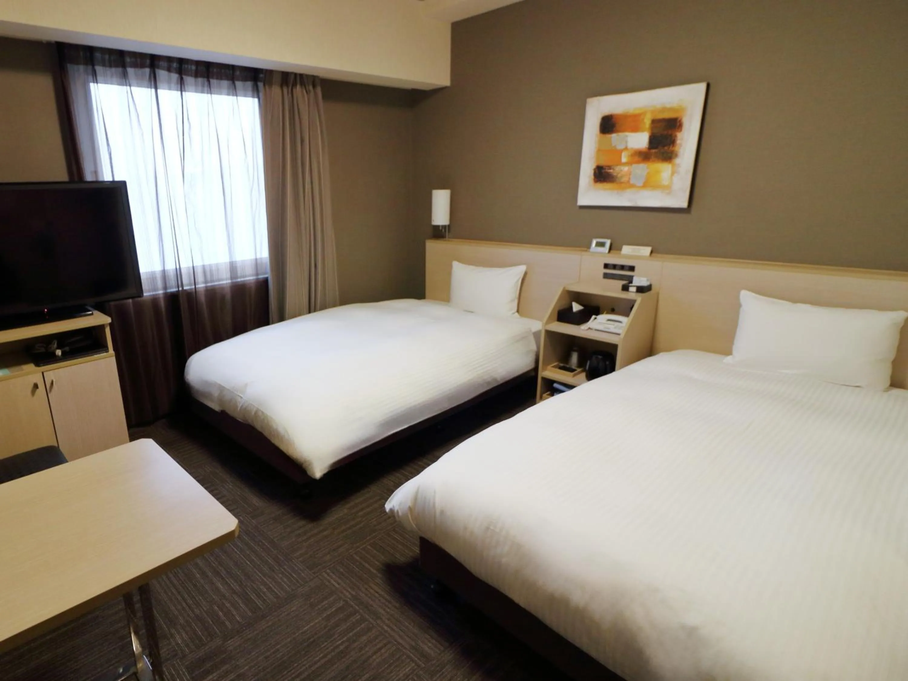 Photo of the whole room, Bed in Hotel Route-Inn Shimizu Inter