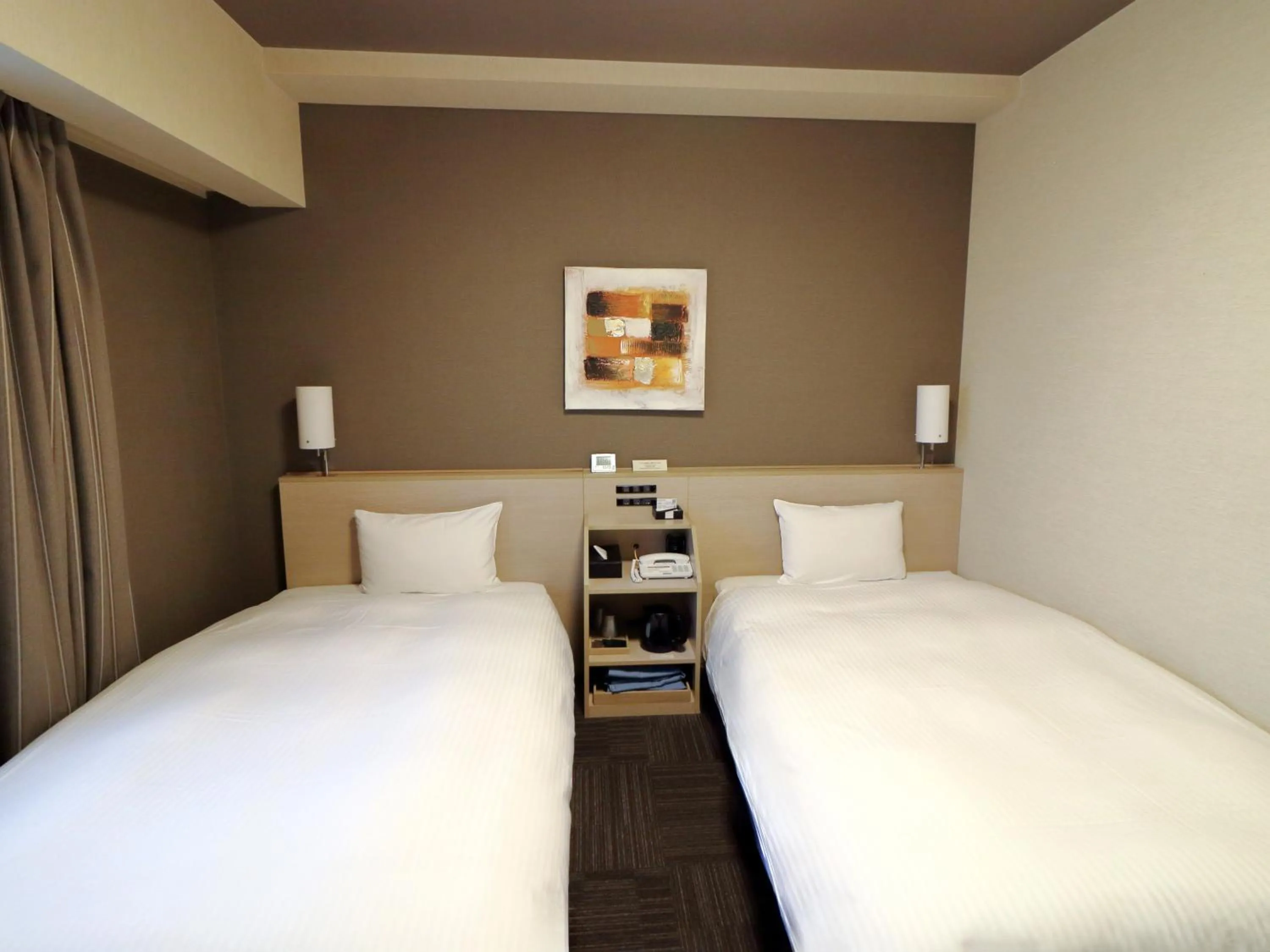 Photo of the whole room, Bed in Hotel Route-Inn Shimizu Inter