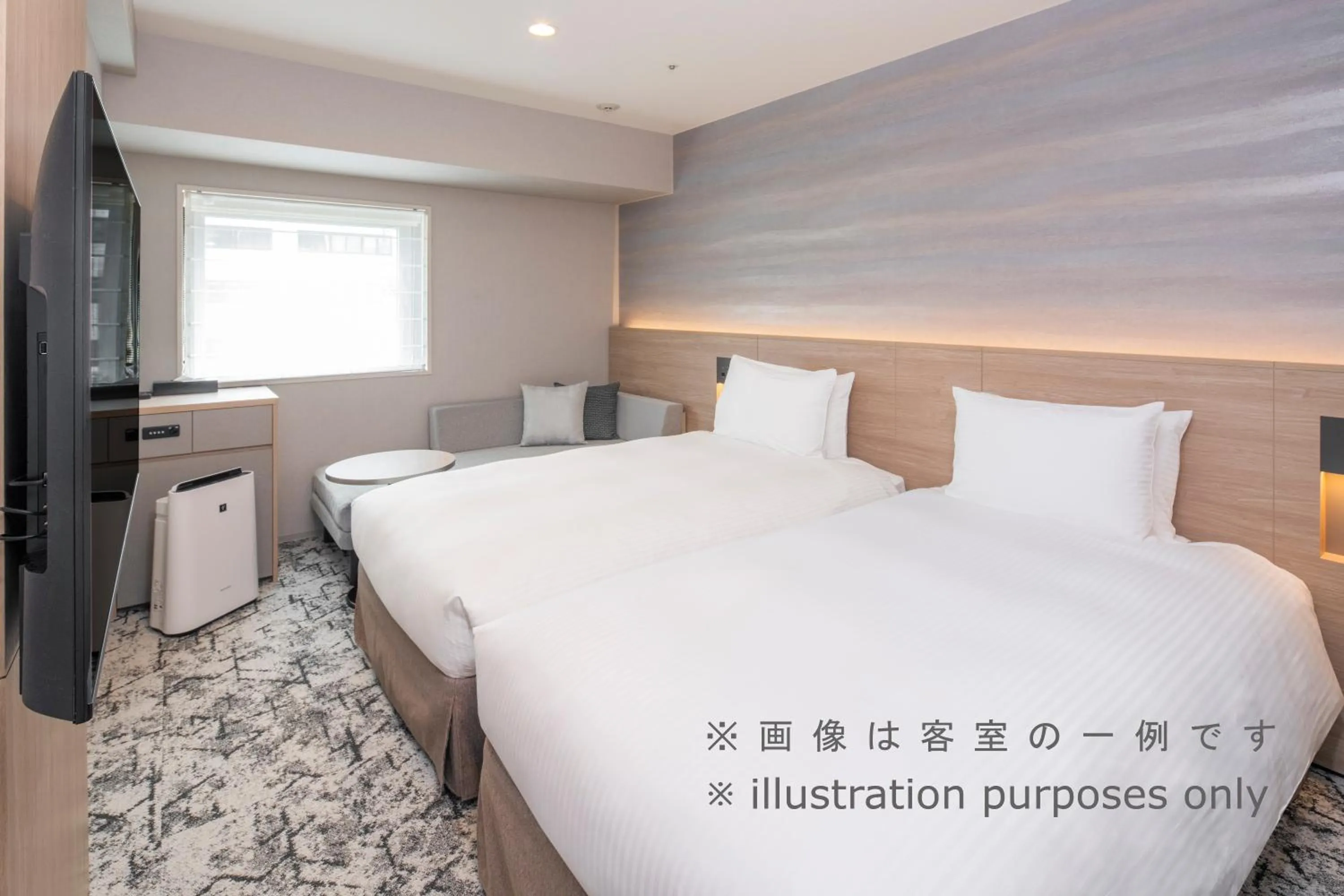 Photo of the whole room, Bed in La'gent Stay Sapporo Odori Hokkaido
