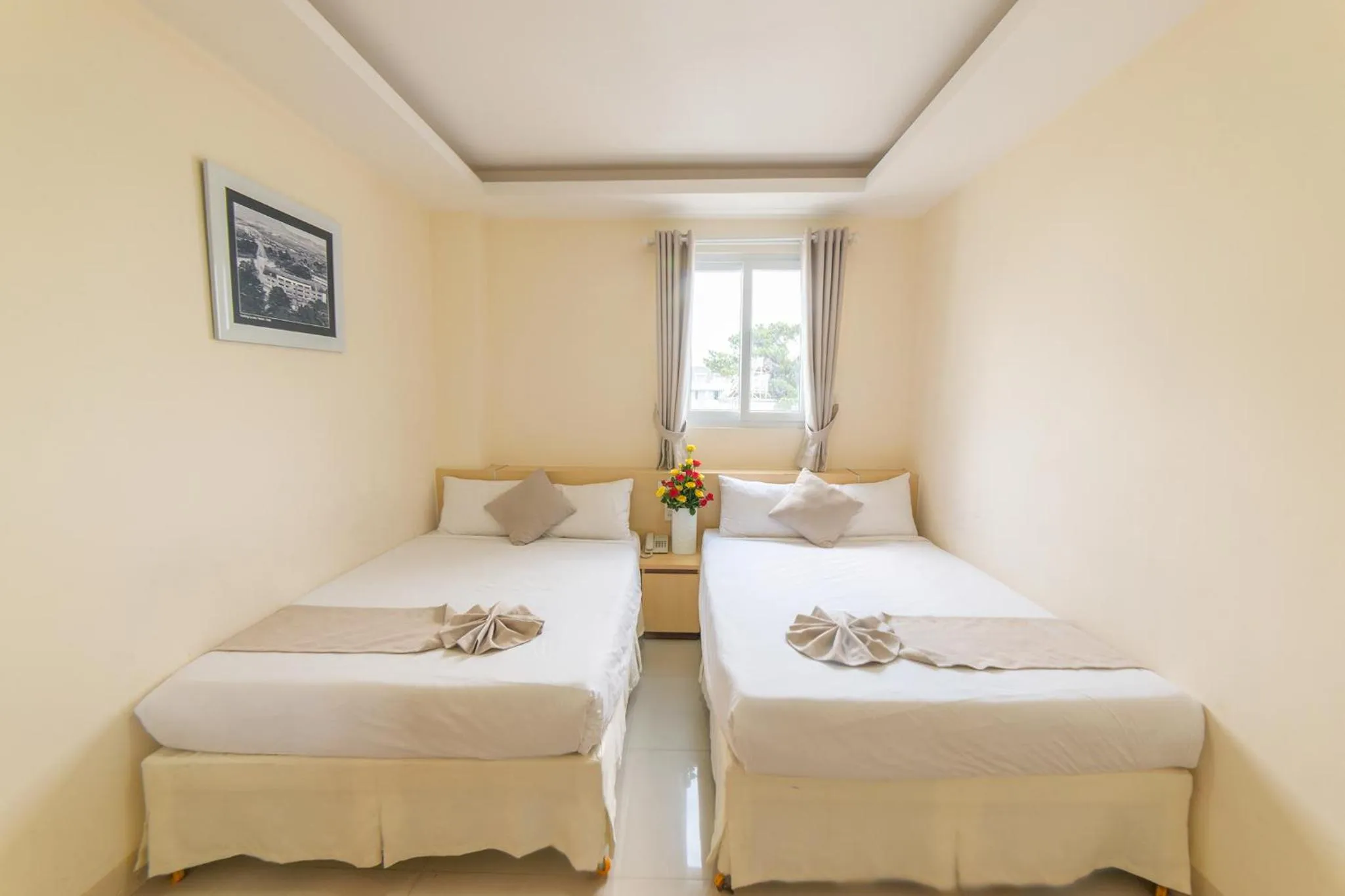 Bed in Ngoc Nguyen Anh Hotel Da Lat