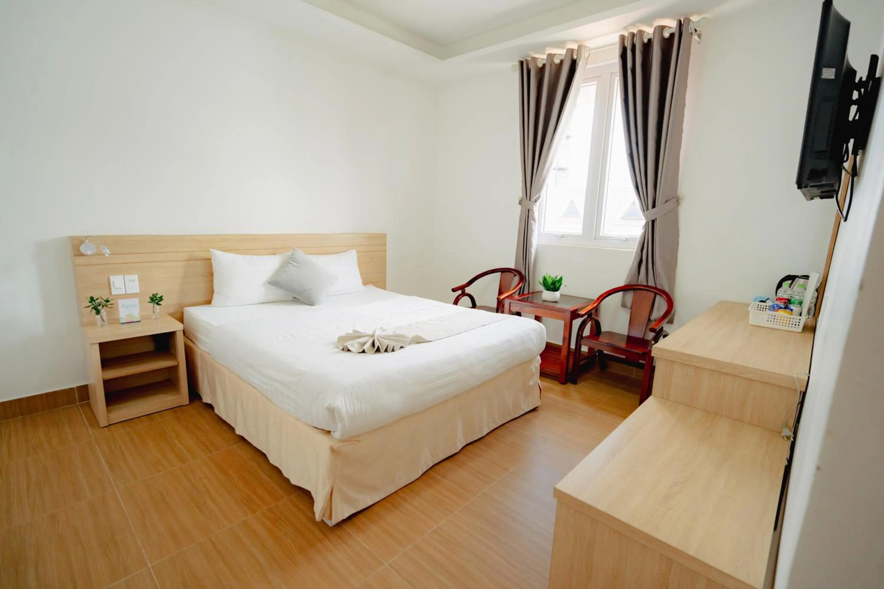 Bed in Ngoc Nguyen Anh Hotel Da Lat