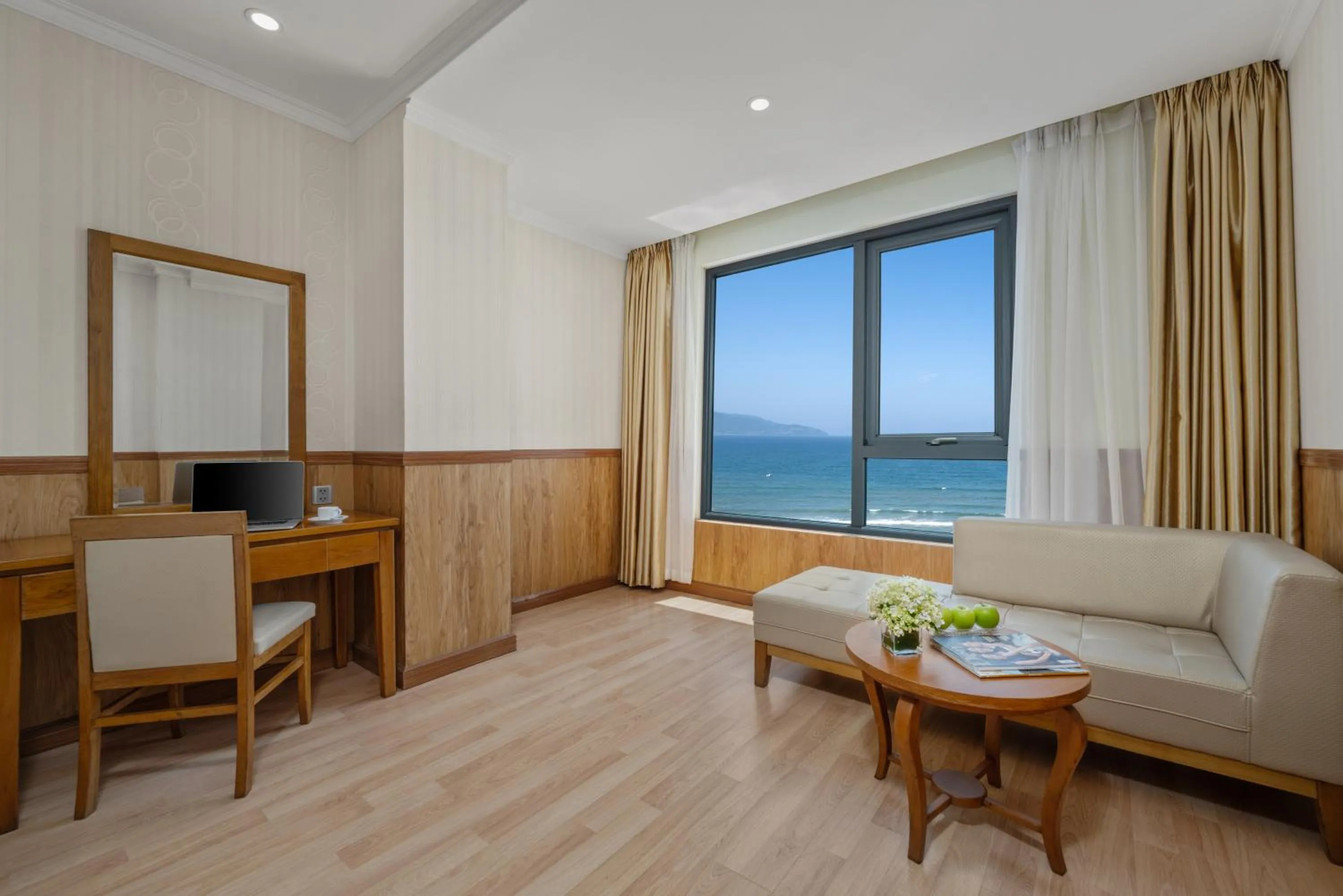 Seating area in Serene Beach Hotel Danang