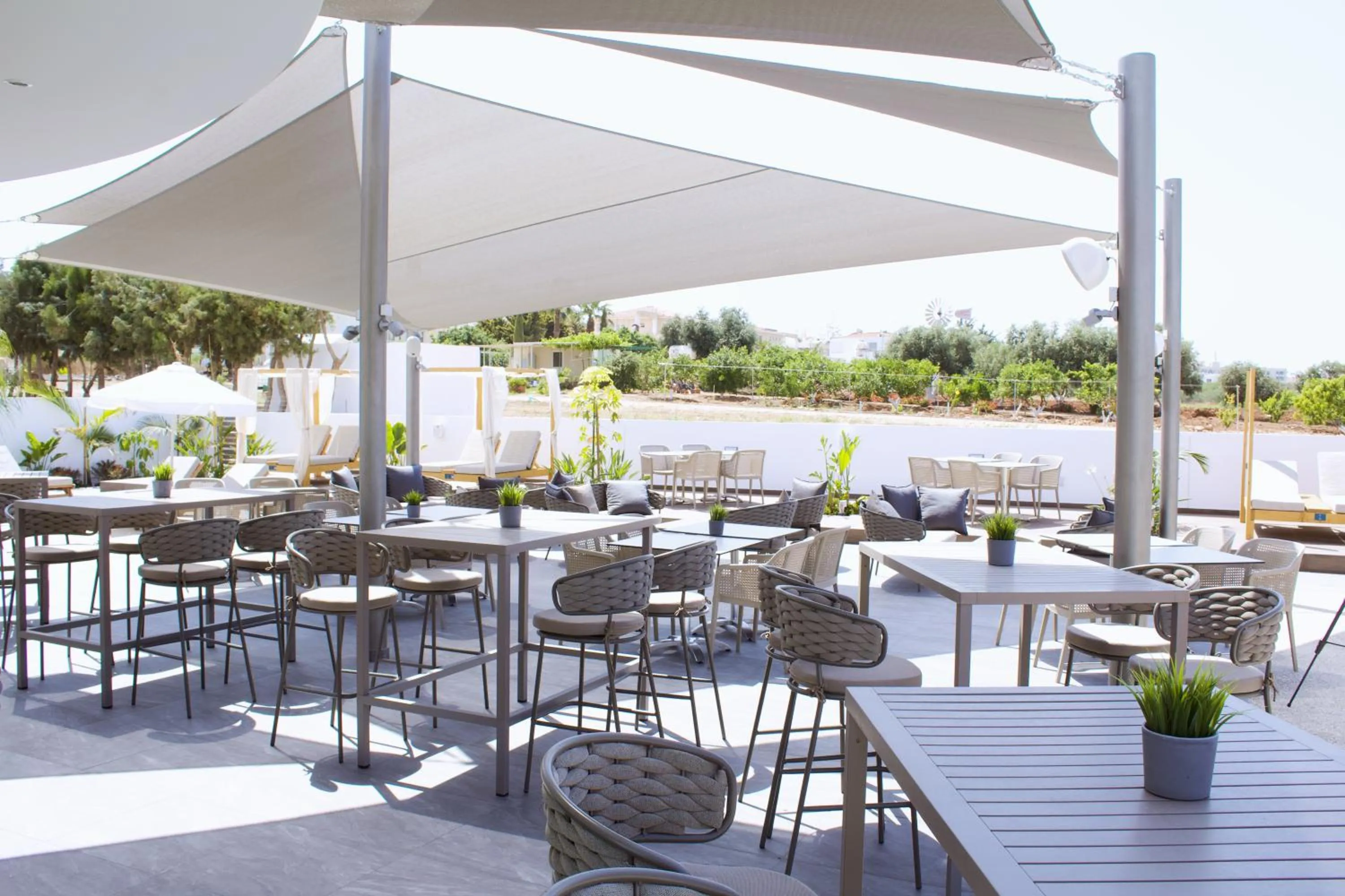 Patio in Kapetanios Bay Hotel Protaras