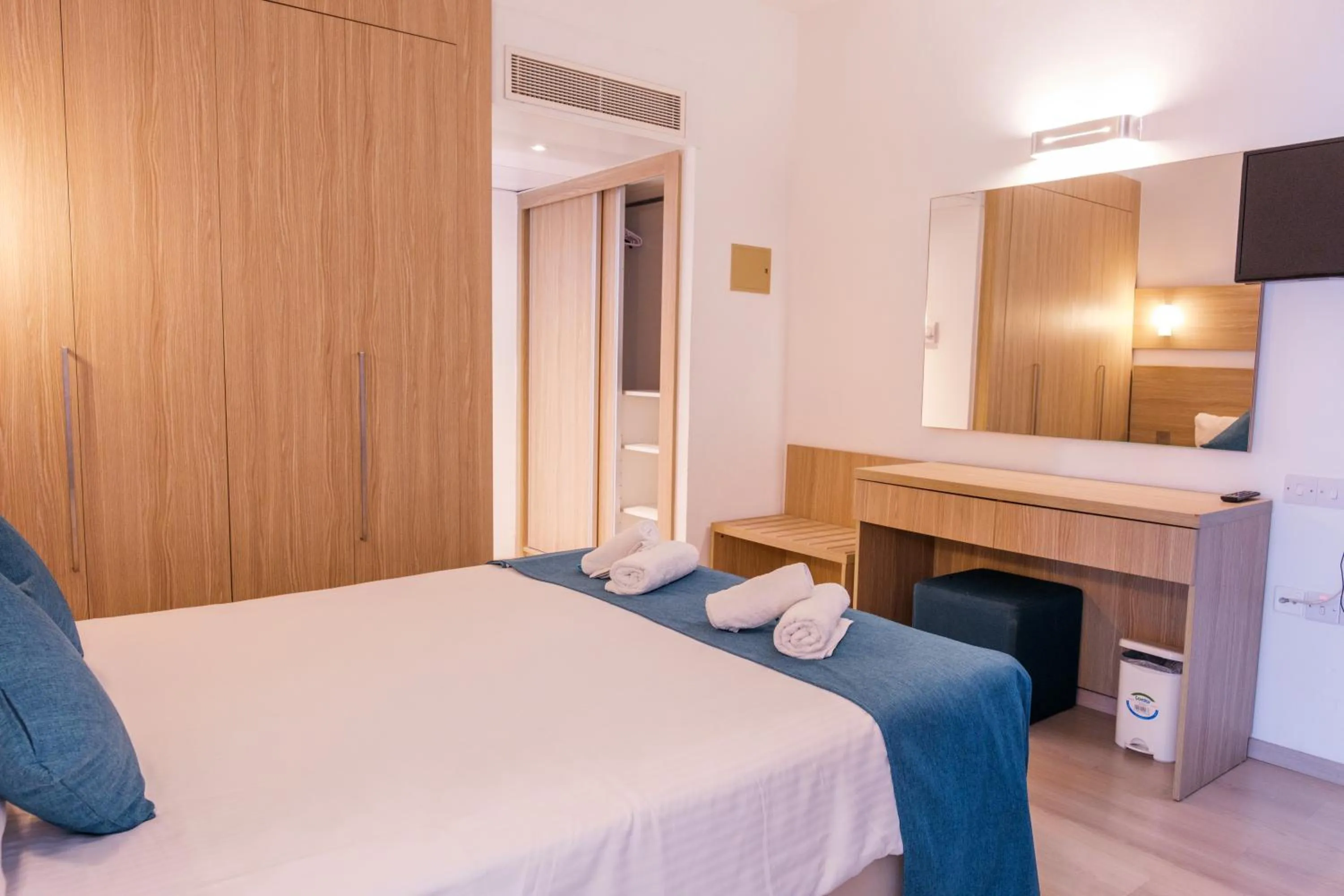 Bed in Kapetanios Bay Hotel Protaras