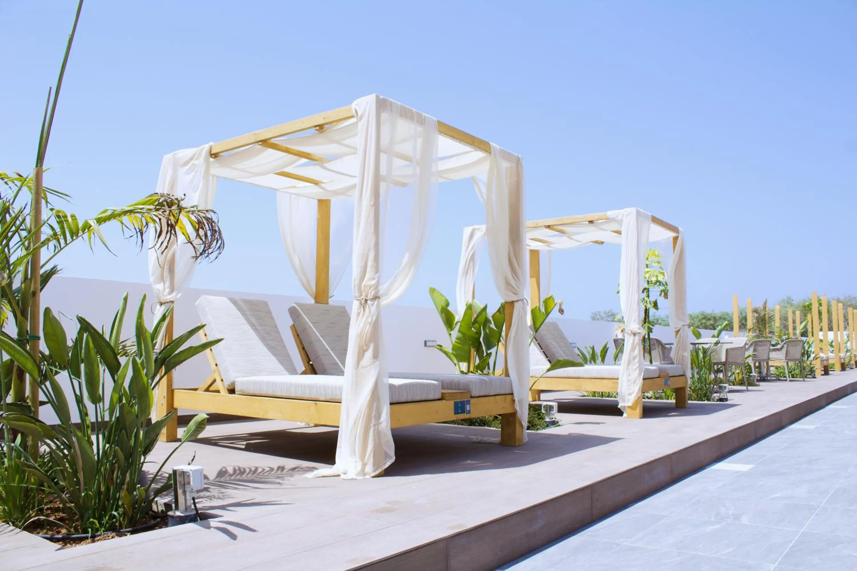 Patio in Kapetanios Bay Hotel Protaras