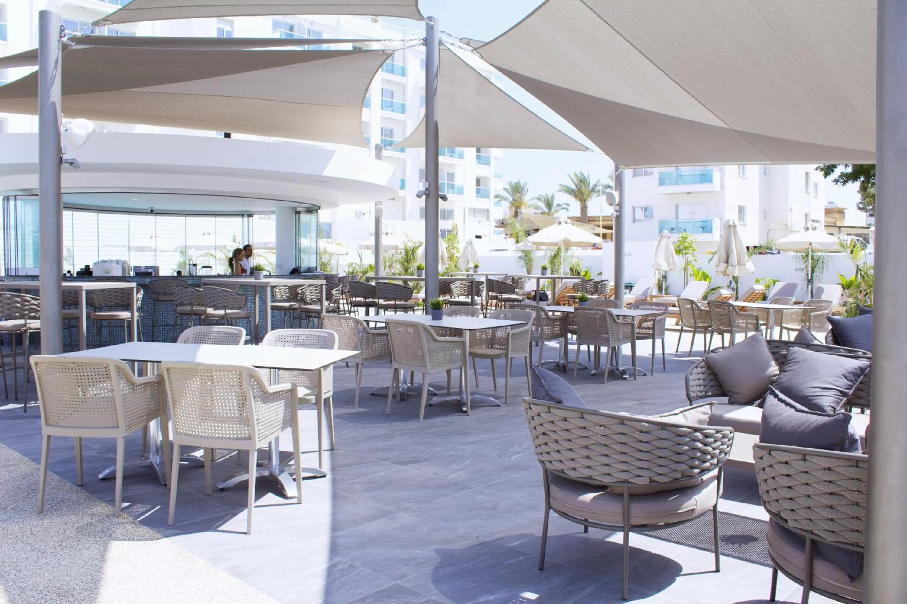 Patio in Kapetanios Bay Hotel Protaras