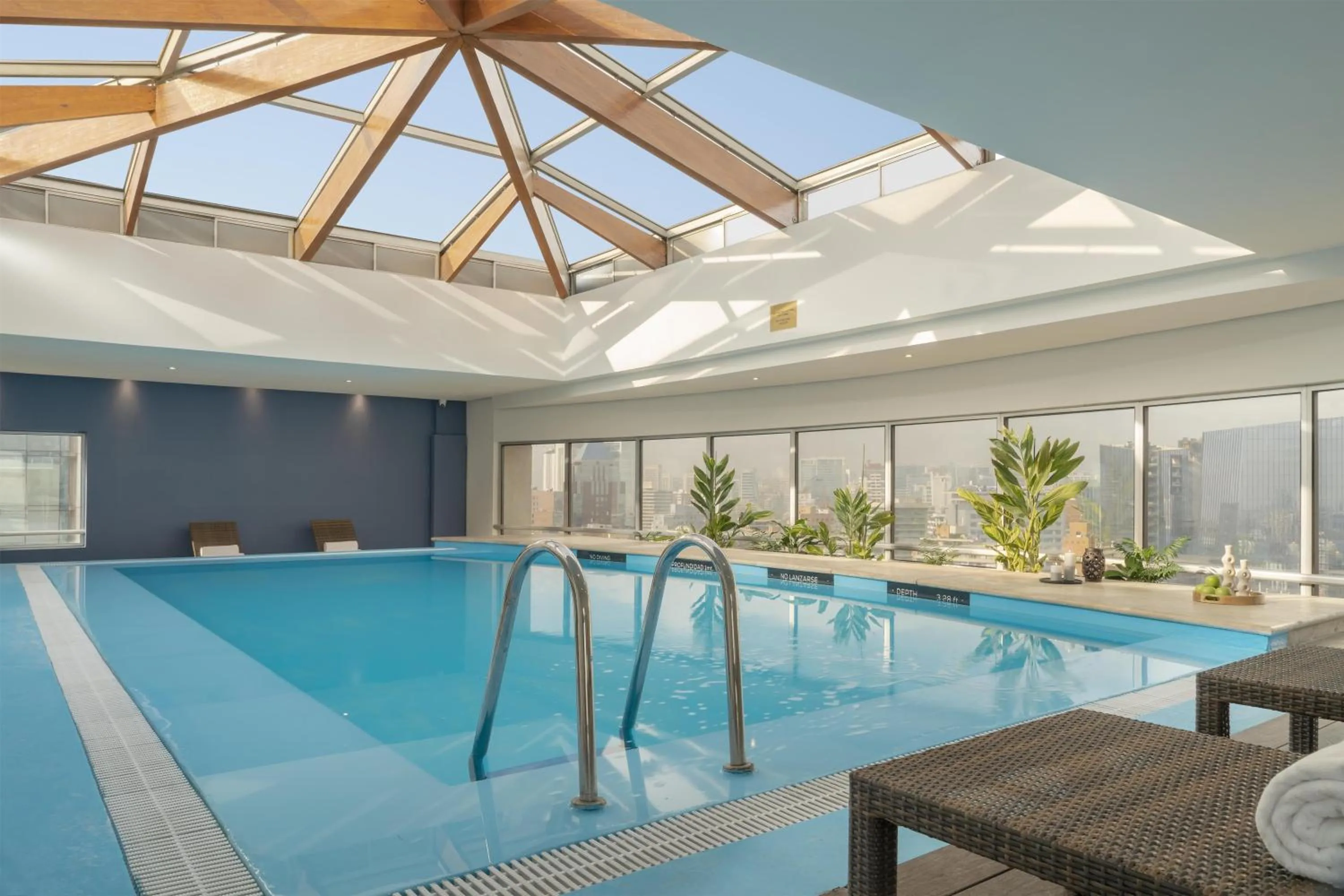 Pool view in NH Collection Plaza Santiago