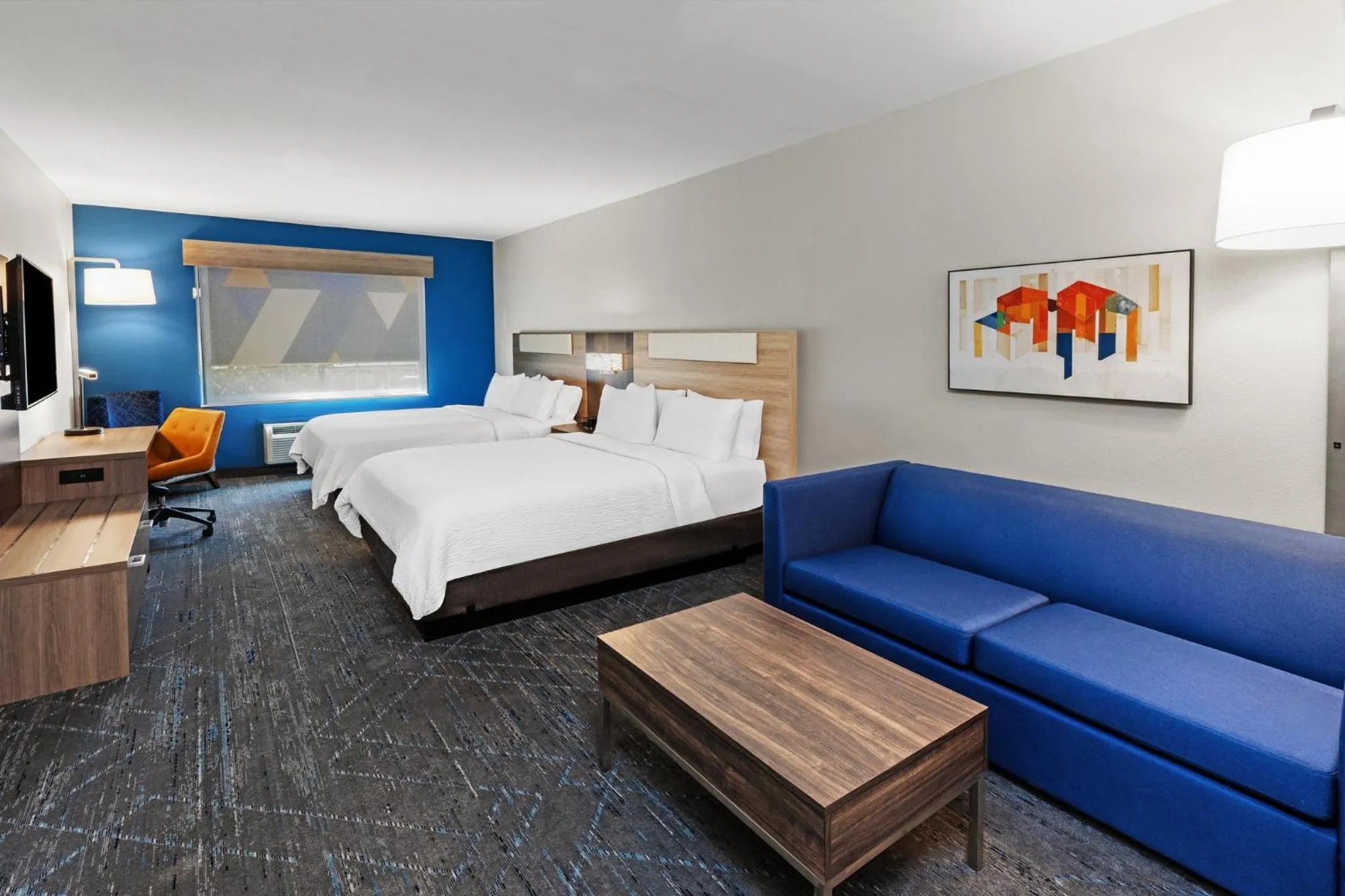 Photo of the whole room, Bed in Holiday Inn Express Hotel & Suites Henderson - Traffic Star by IHG