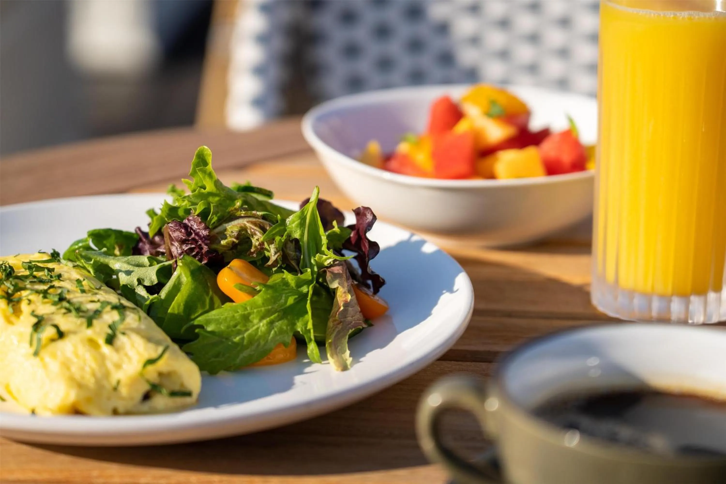 Breakfast in DoubleTree by Hilton Fairfield Hotel & Suites