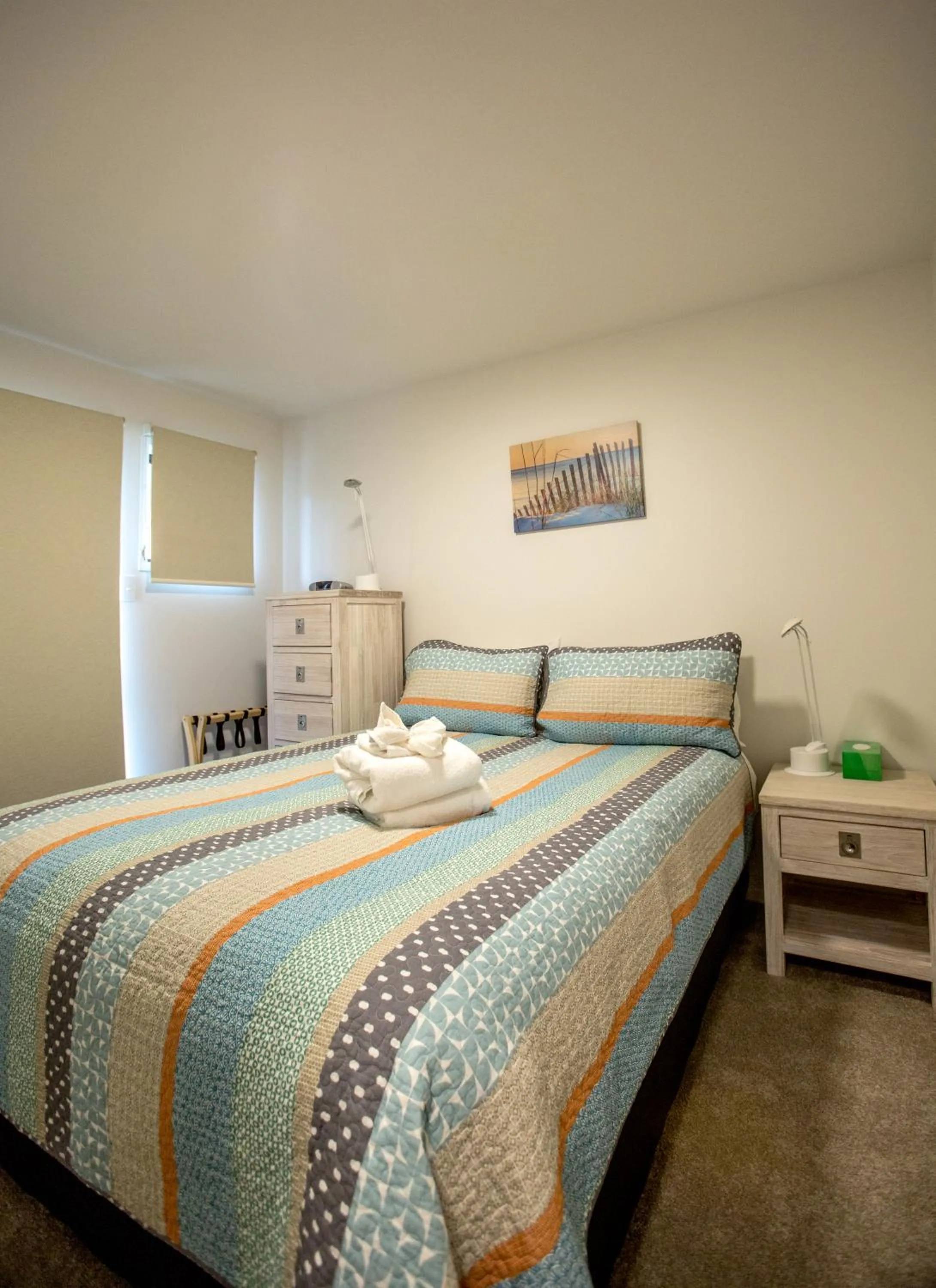 Bedroom, Bed in Onetangi Beach Apartments
