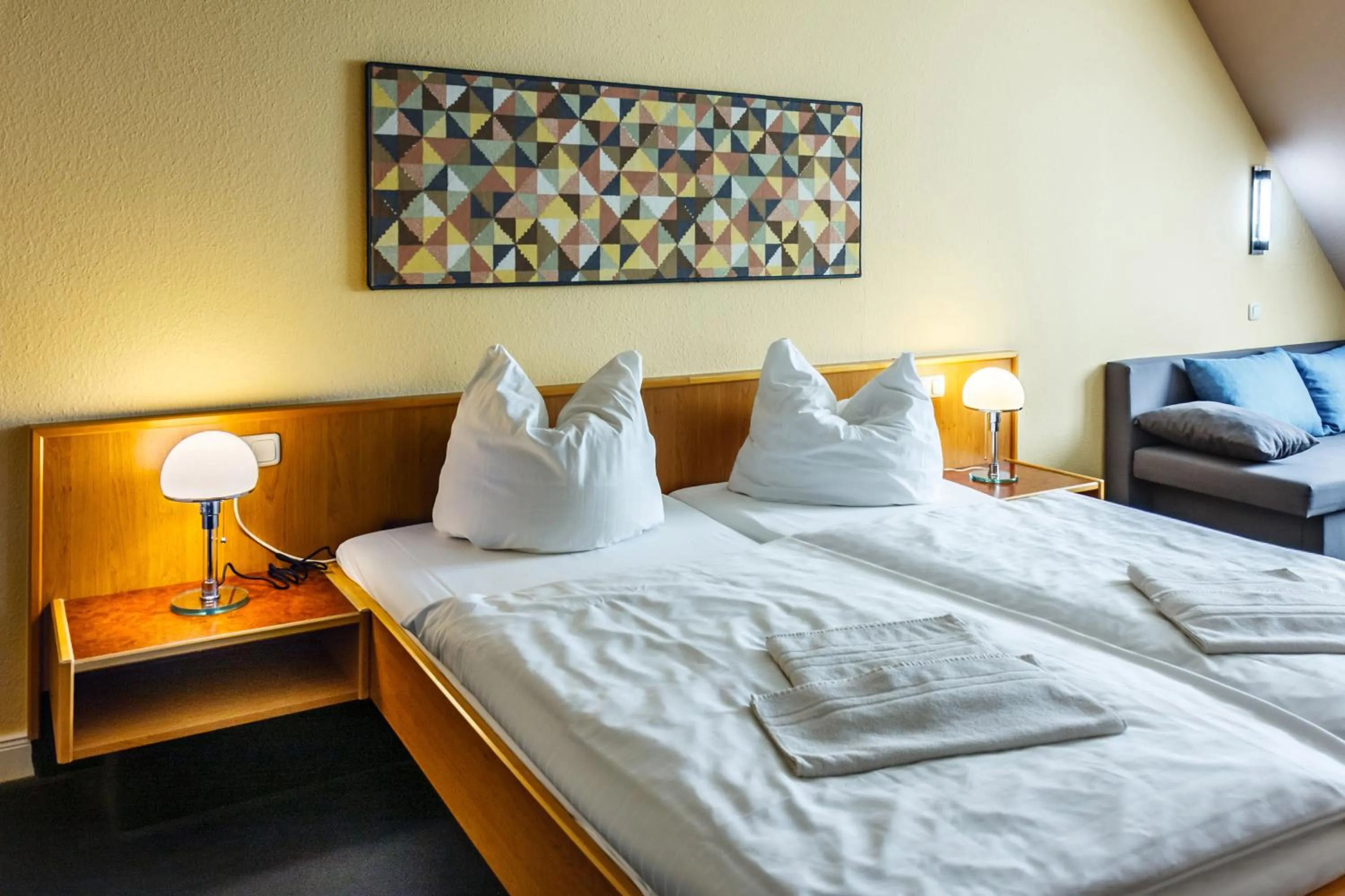 Bed in City-Pension Dessau-Roßlau