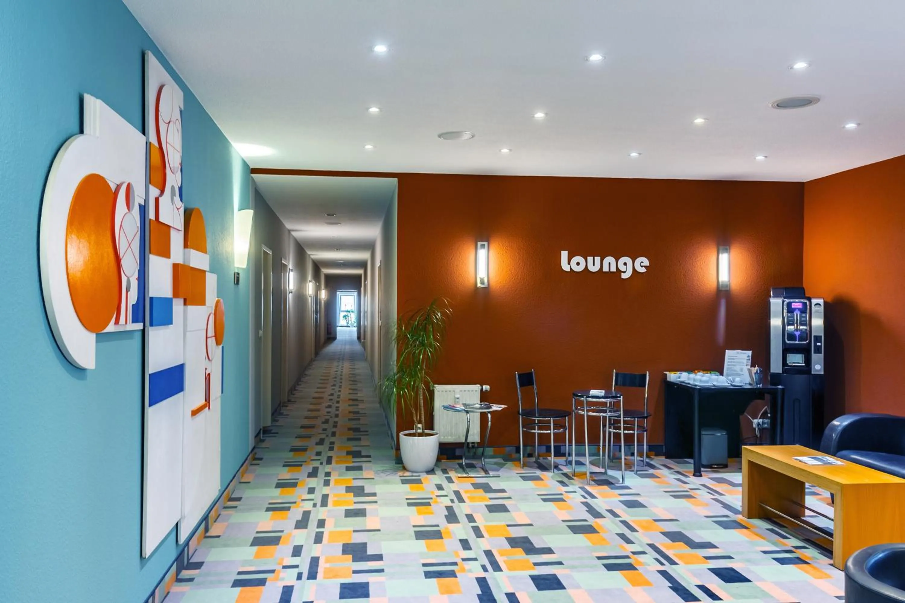 Lobby or reception in City-Pension Dessau-Roßlau