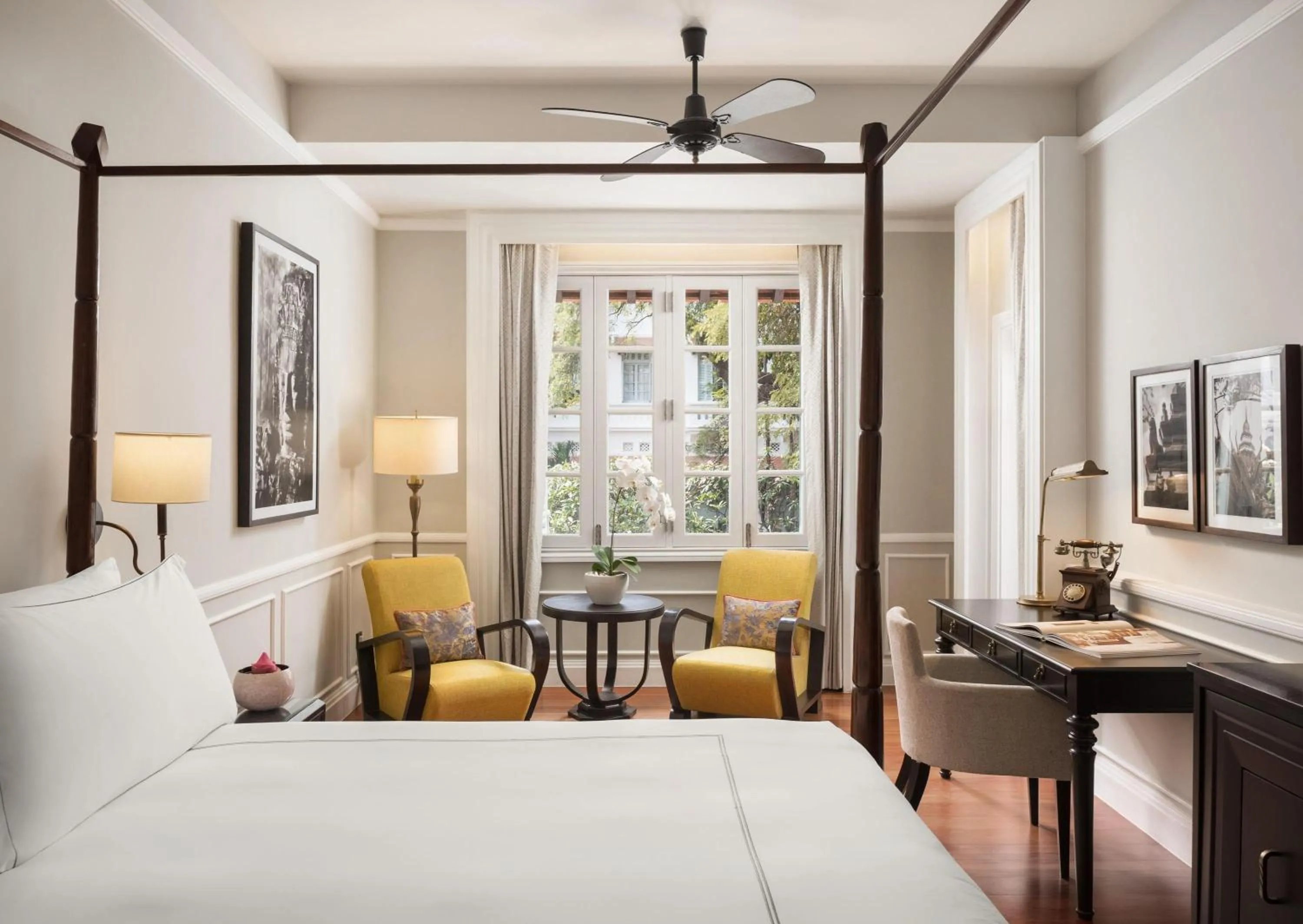 Bed in Raffles Hotel Le Royal