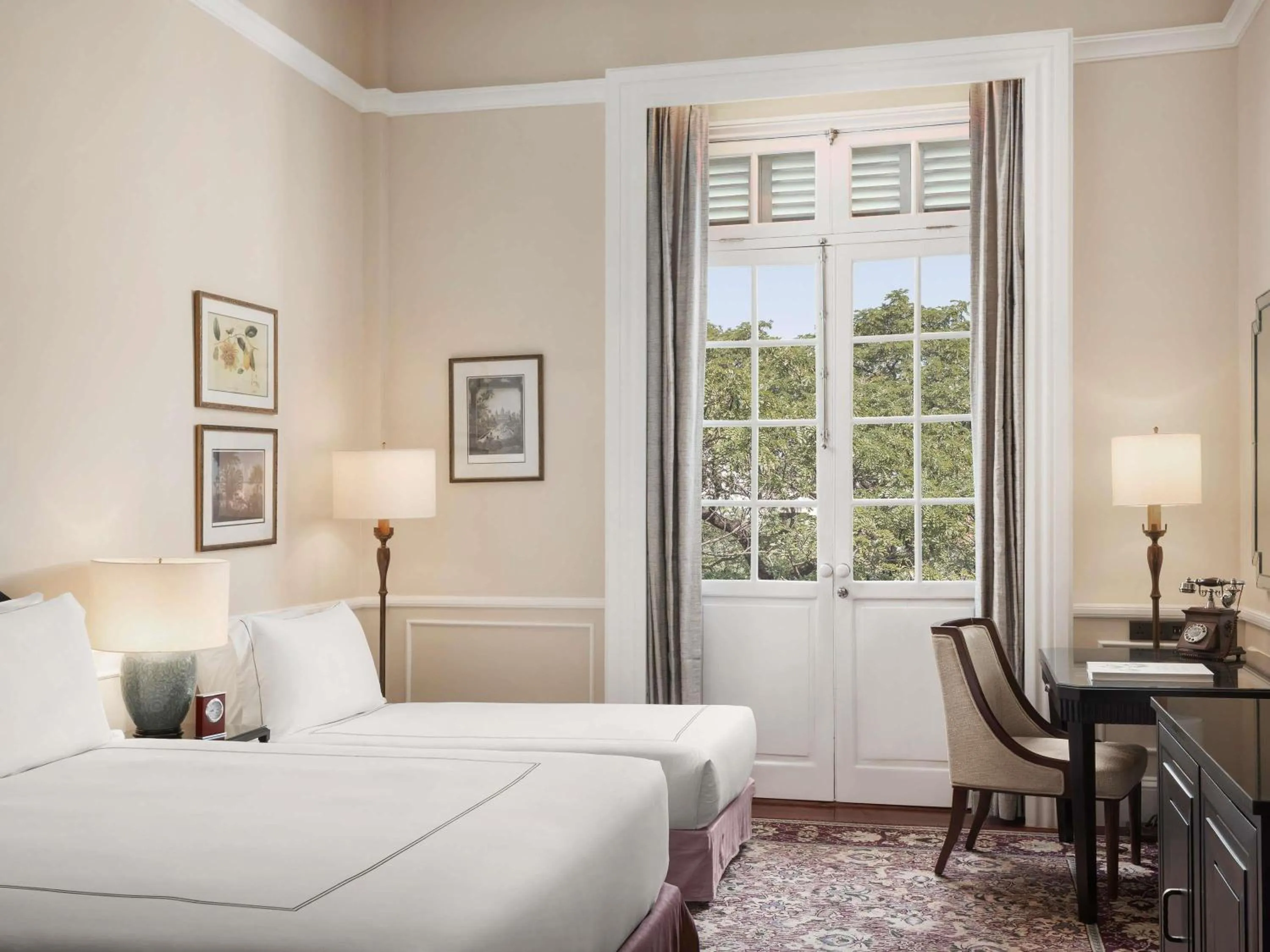 Bedroom, Bed in Raffles Hotel Le Royal