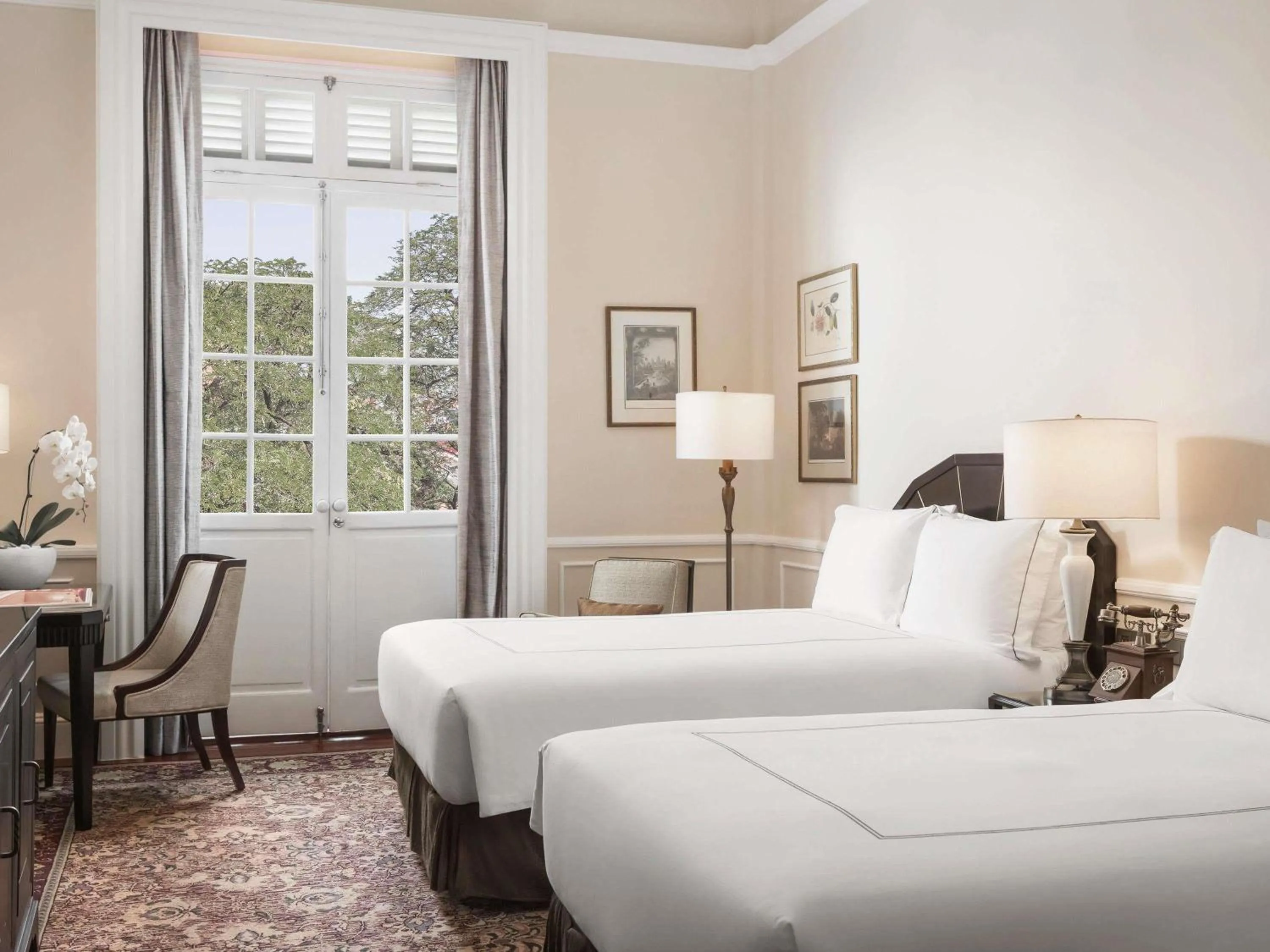 Bedroom, Bed in Raffles Hotel Le Royal