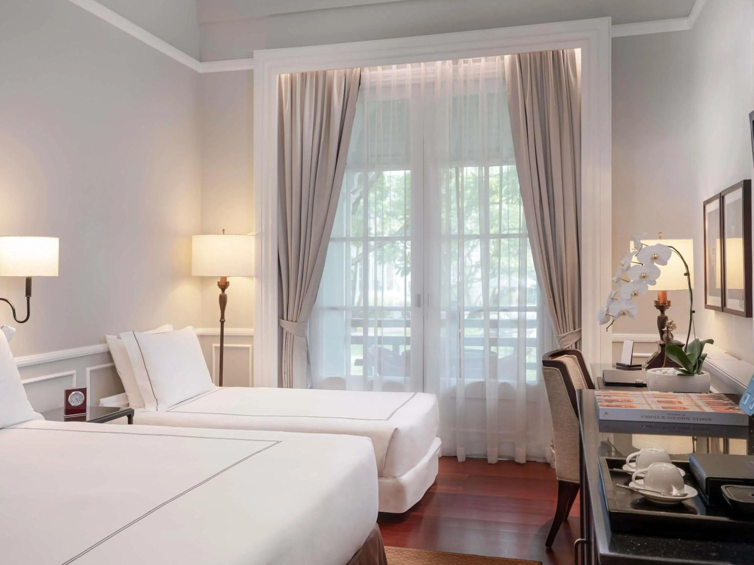 Bedroom, Bed in Raffles Hotel Le Royal