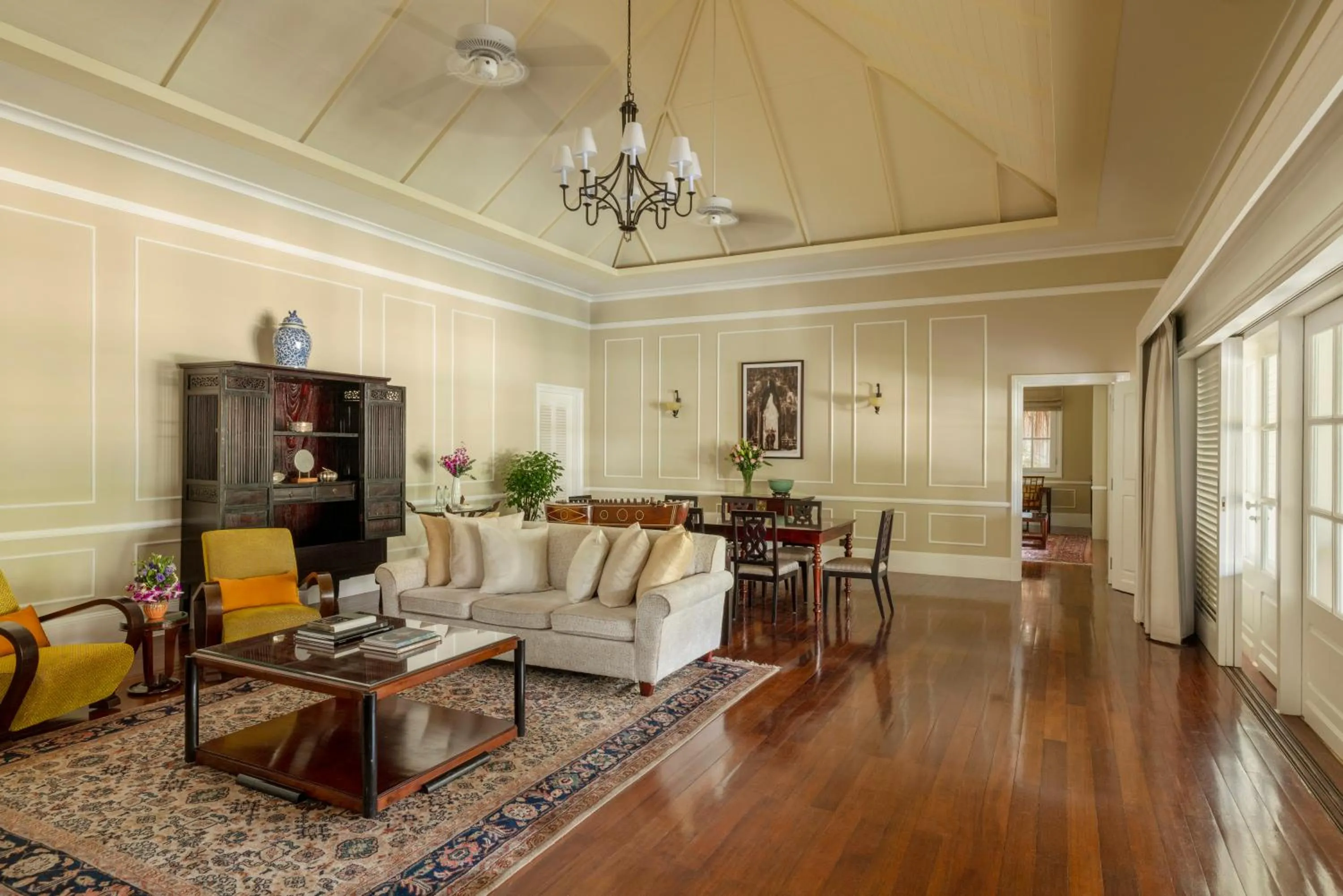 Living room in Raffles Grand Hotel d'Angkor