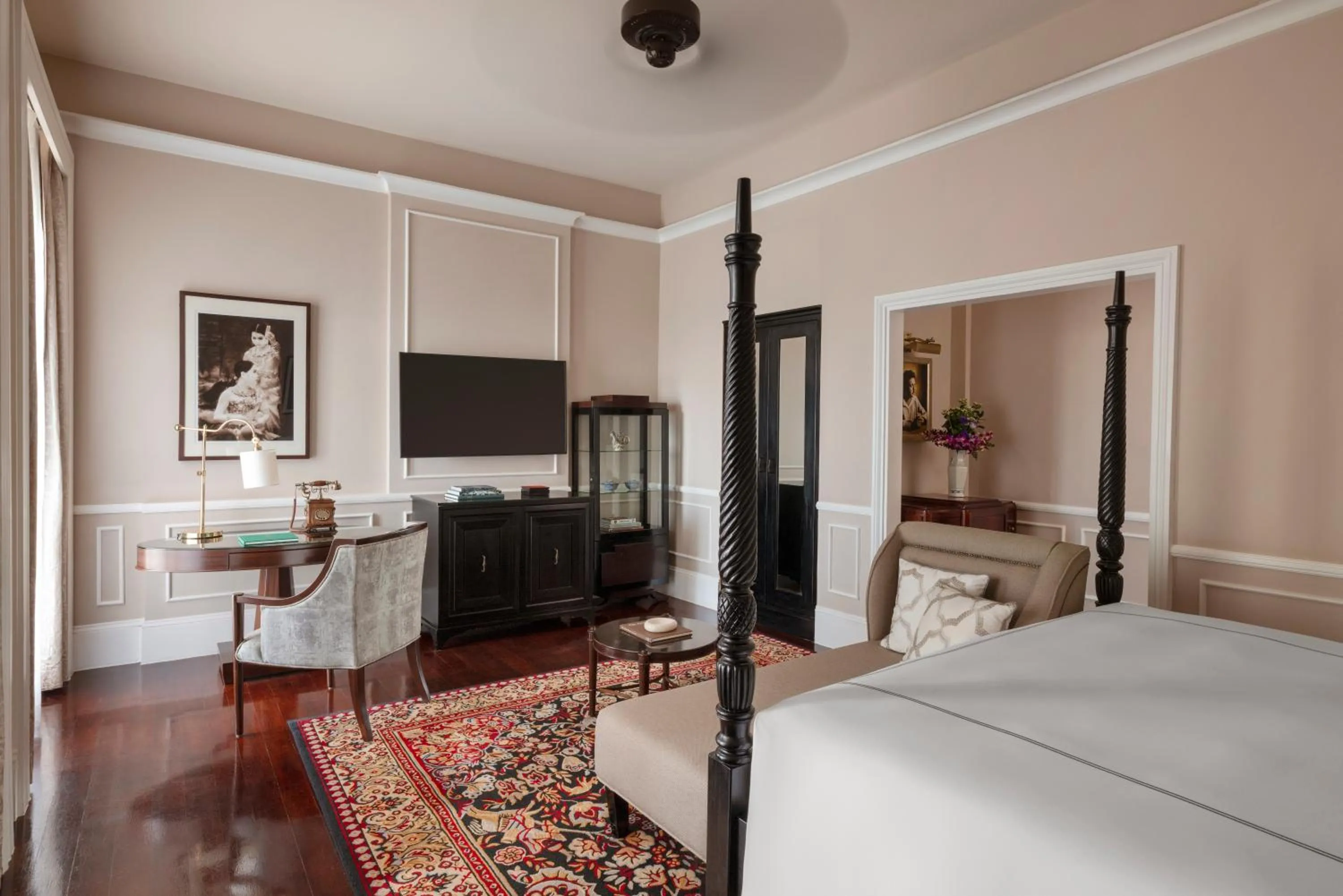 Bed in Raffles Grand Hotel d'Angkor