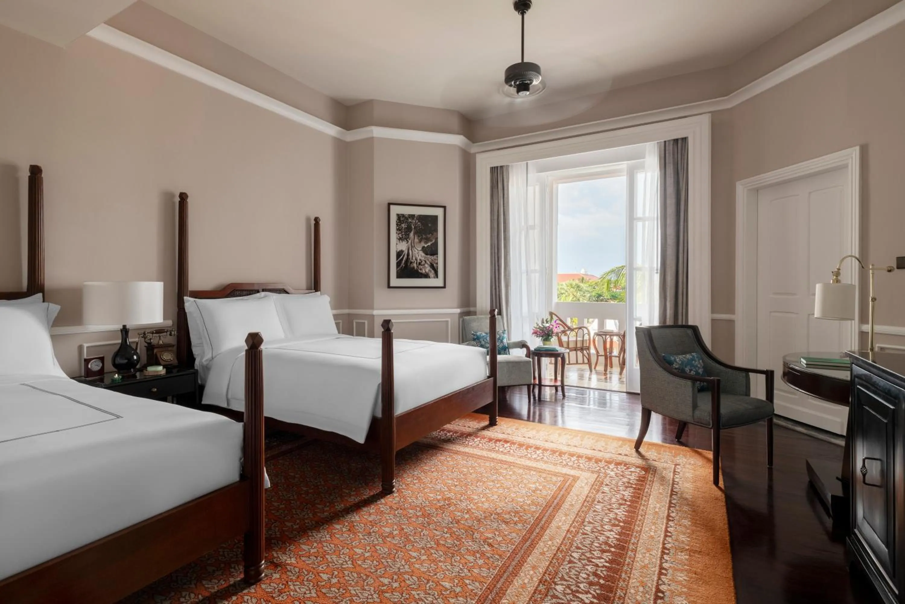 Bed in Raffles Grand Hotel d'Angkor