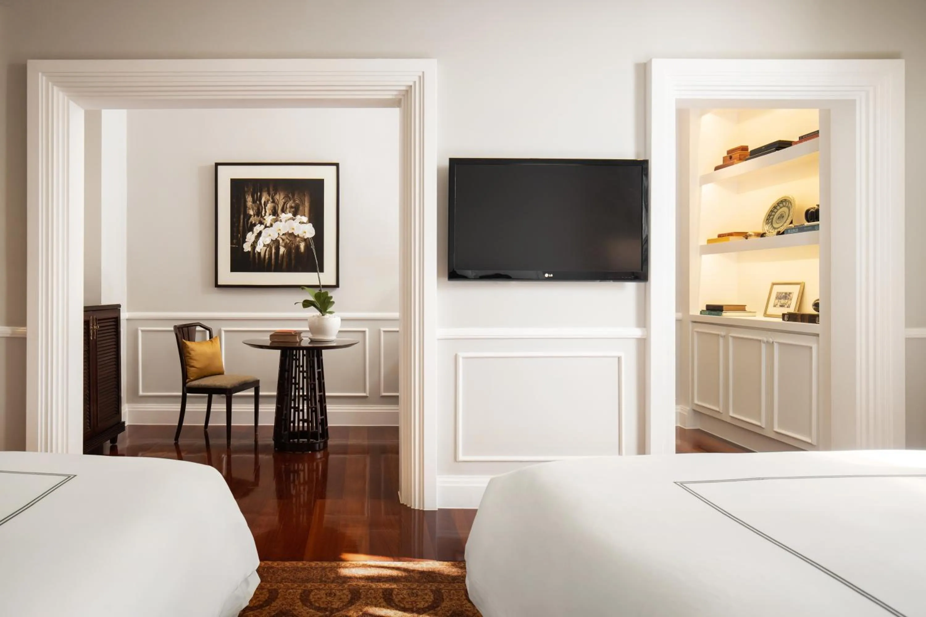 Bed in Raffles Grand Hotel d'Angkor