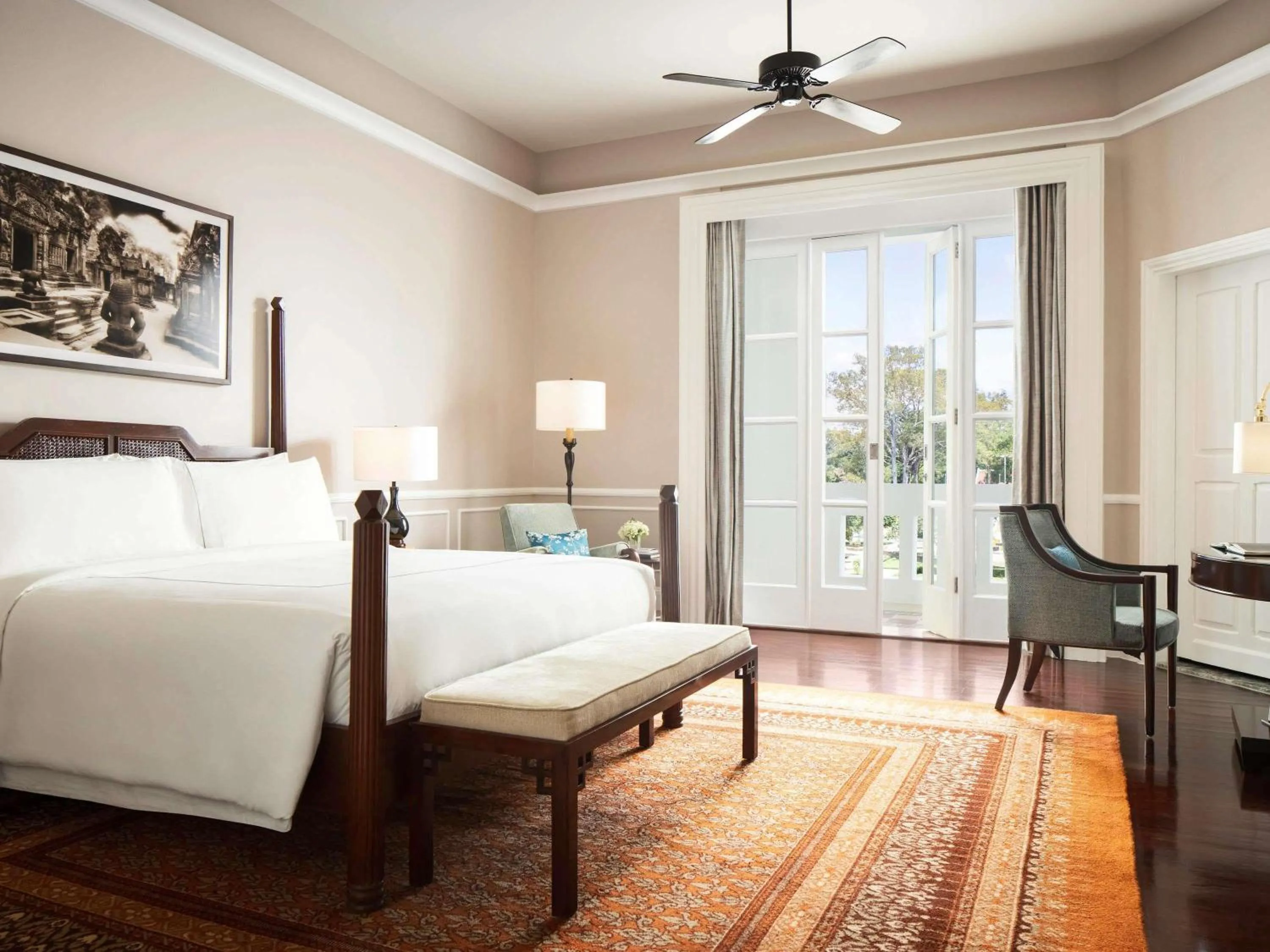Bedroom, Bed in Raffles Grand Hotel d'Angkor