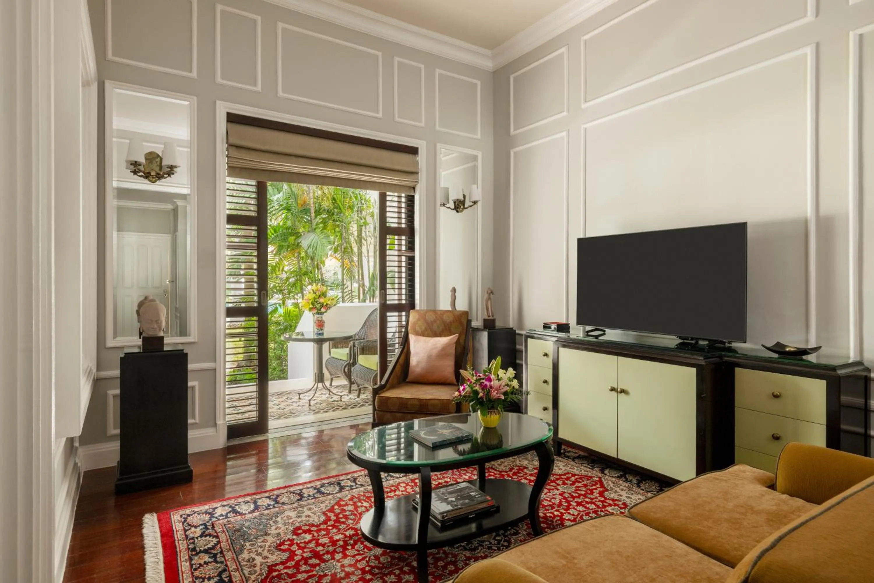 Living room in Raffles Grand Hotel d'Angkor