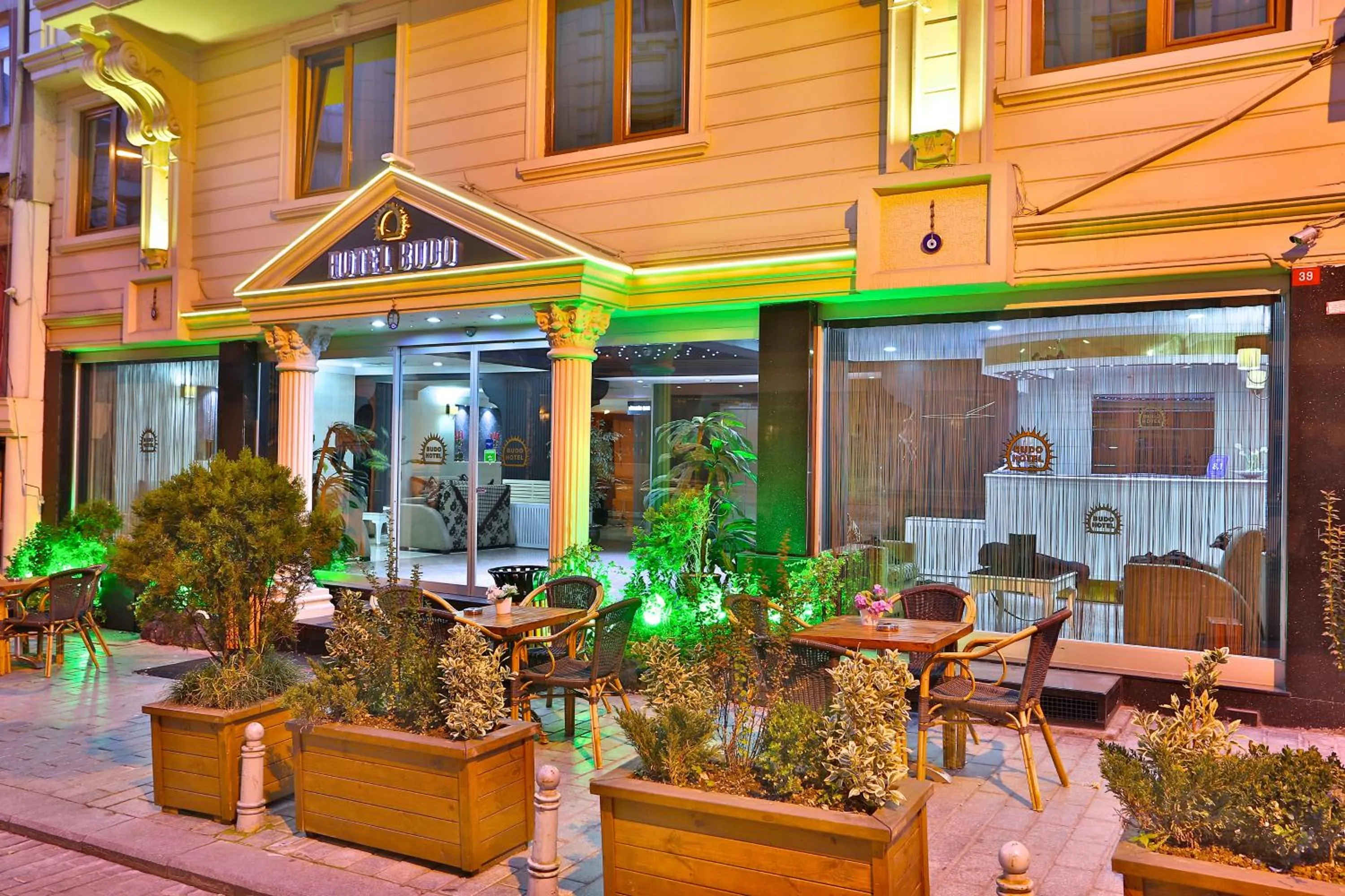 Facade/entrance in Budo Hotel