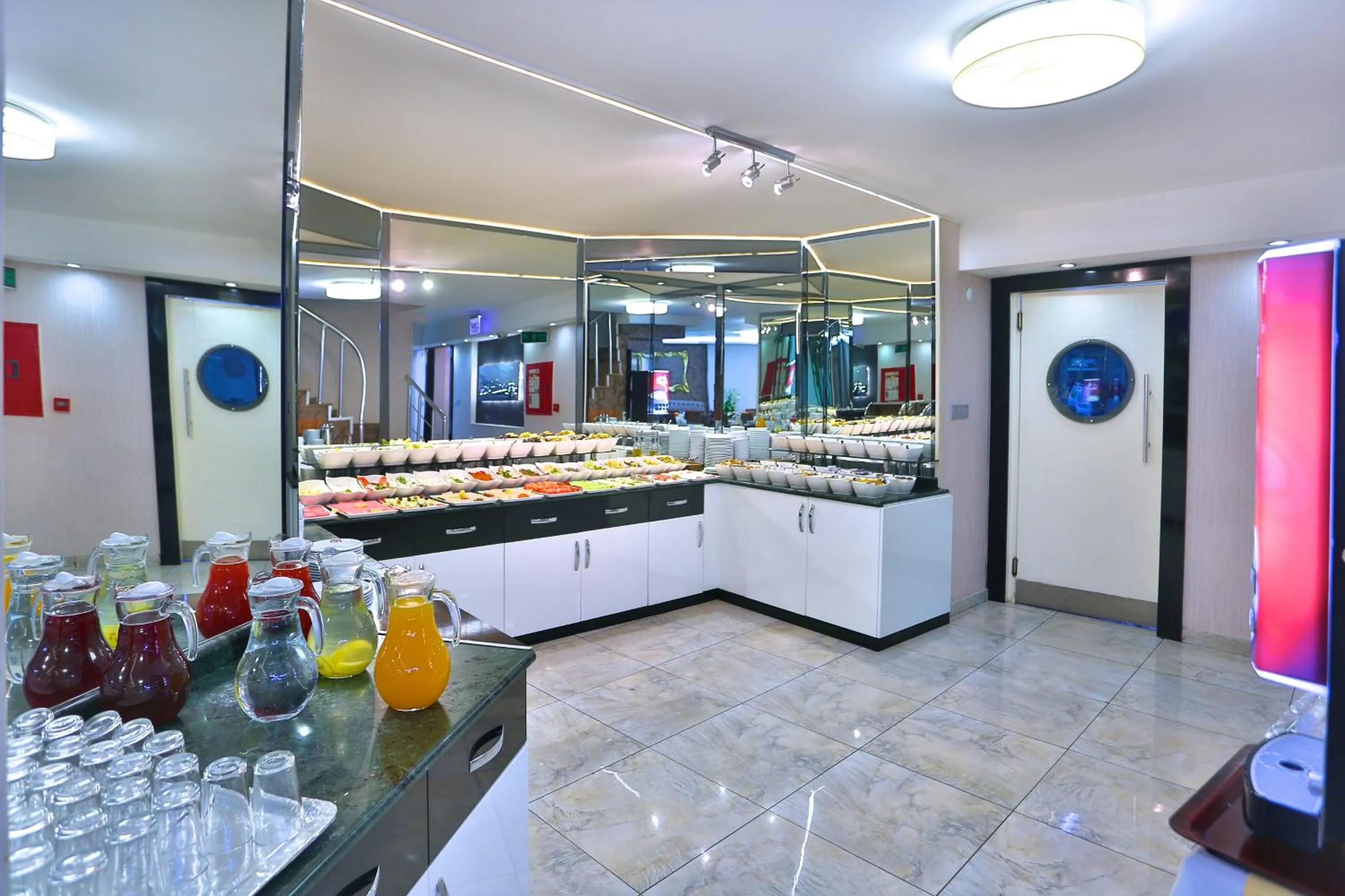 Buffet breakfast in Budo Hotel