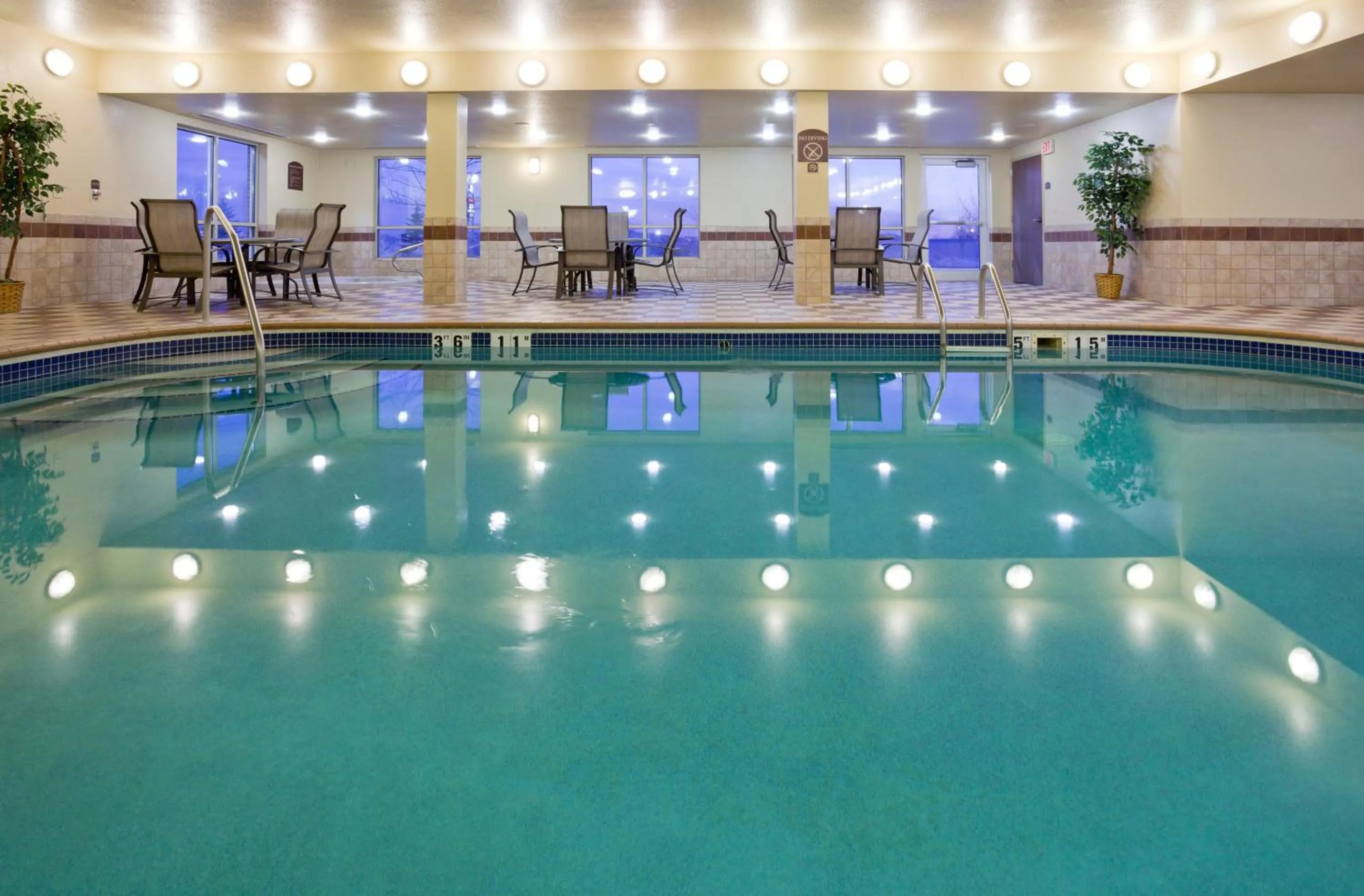 Swimming pool in Holiday Inn Express Hotel & Suites Grand Forks by IHG