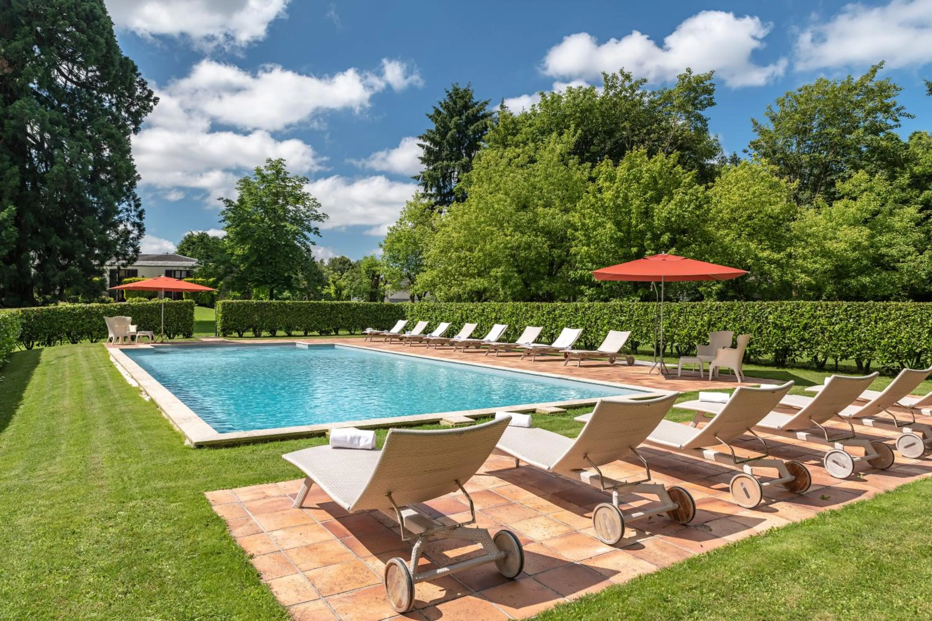 Swimming pool in La Chapelle Saint Martin