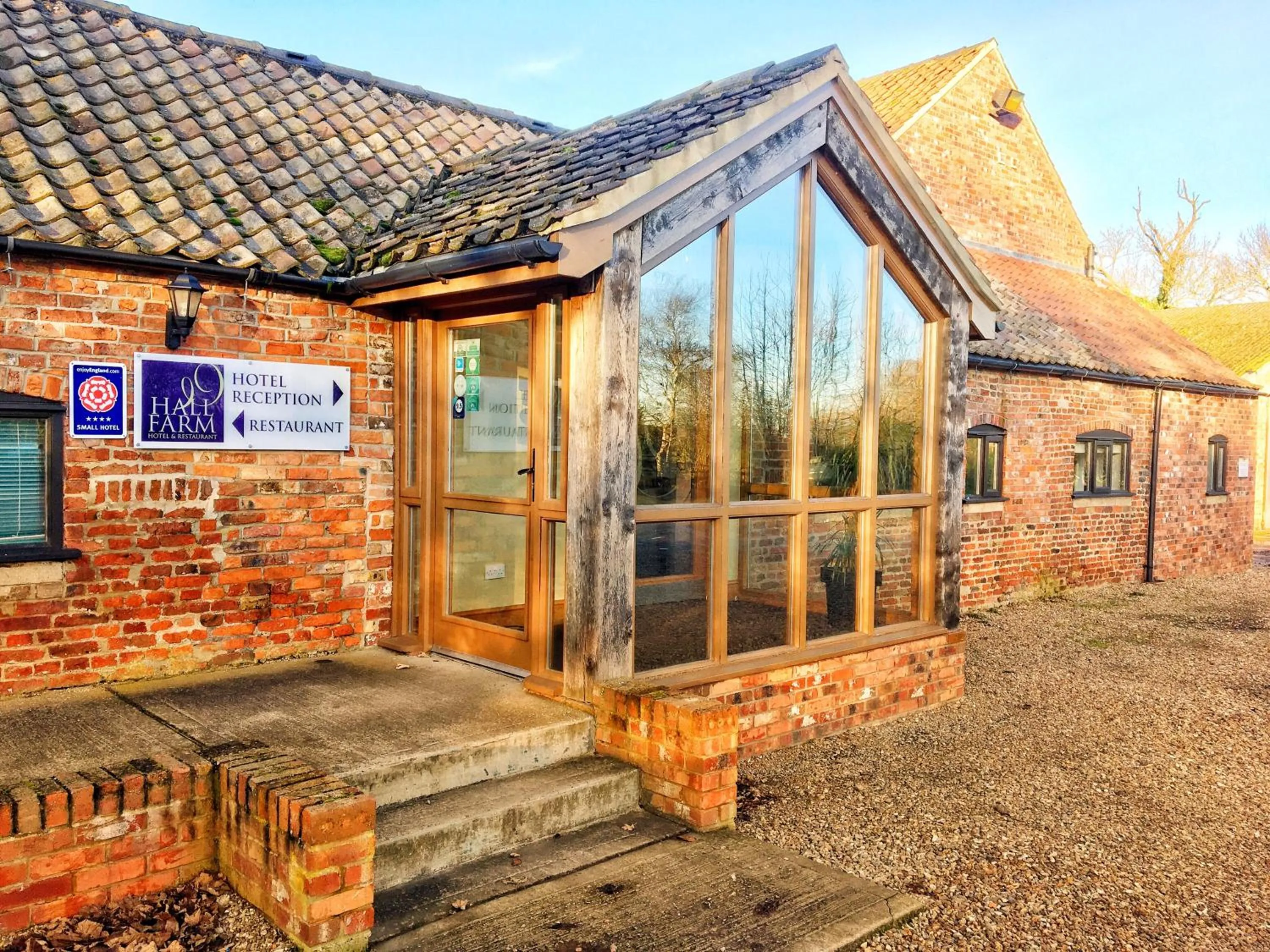 Facade/entrance in Hall Farm Hotel And Restaurant